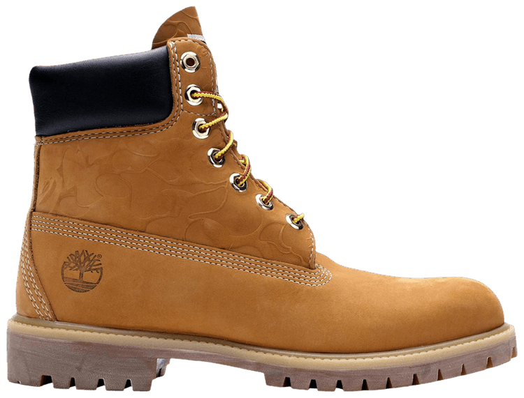 A Bathing Ape x Undefeated x Timberland 6 Inch Wide Wheat