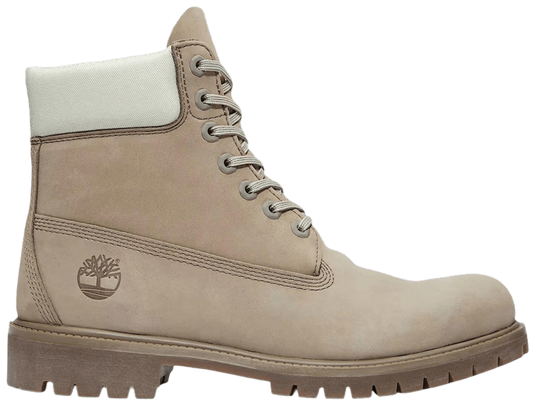 Timberland 6 Inch Premium Waterproof Boot Grey Nubuck Light Green
