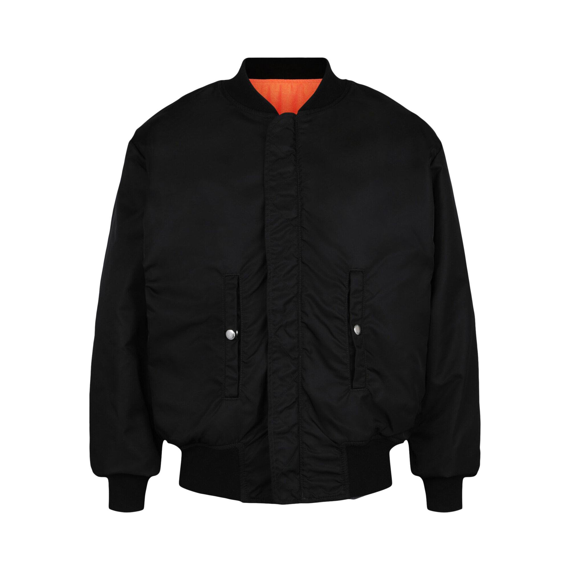Pre-owned Givenchy Reversible Bomber Jacket 'black/orange' | Men's Size 48