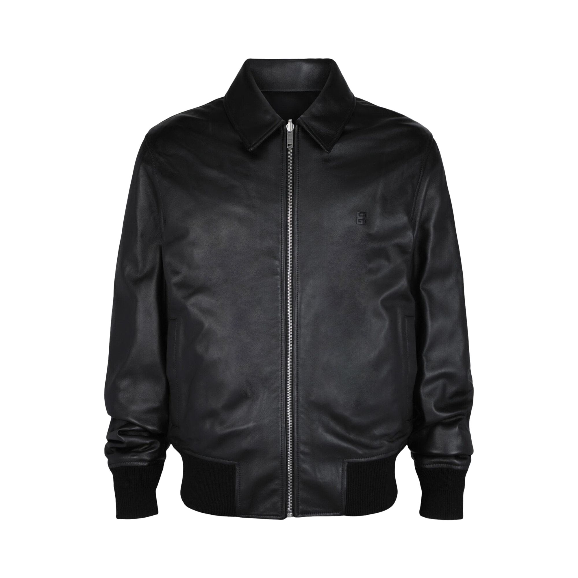 Pre-owned Givenchy Reversible Leather Bomber Jacket 'black' | Men's Size 46