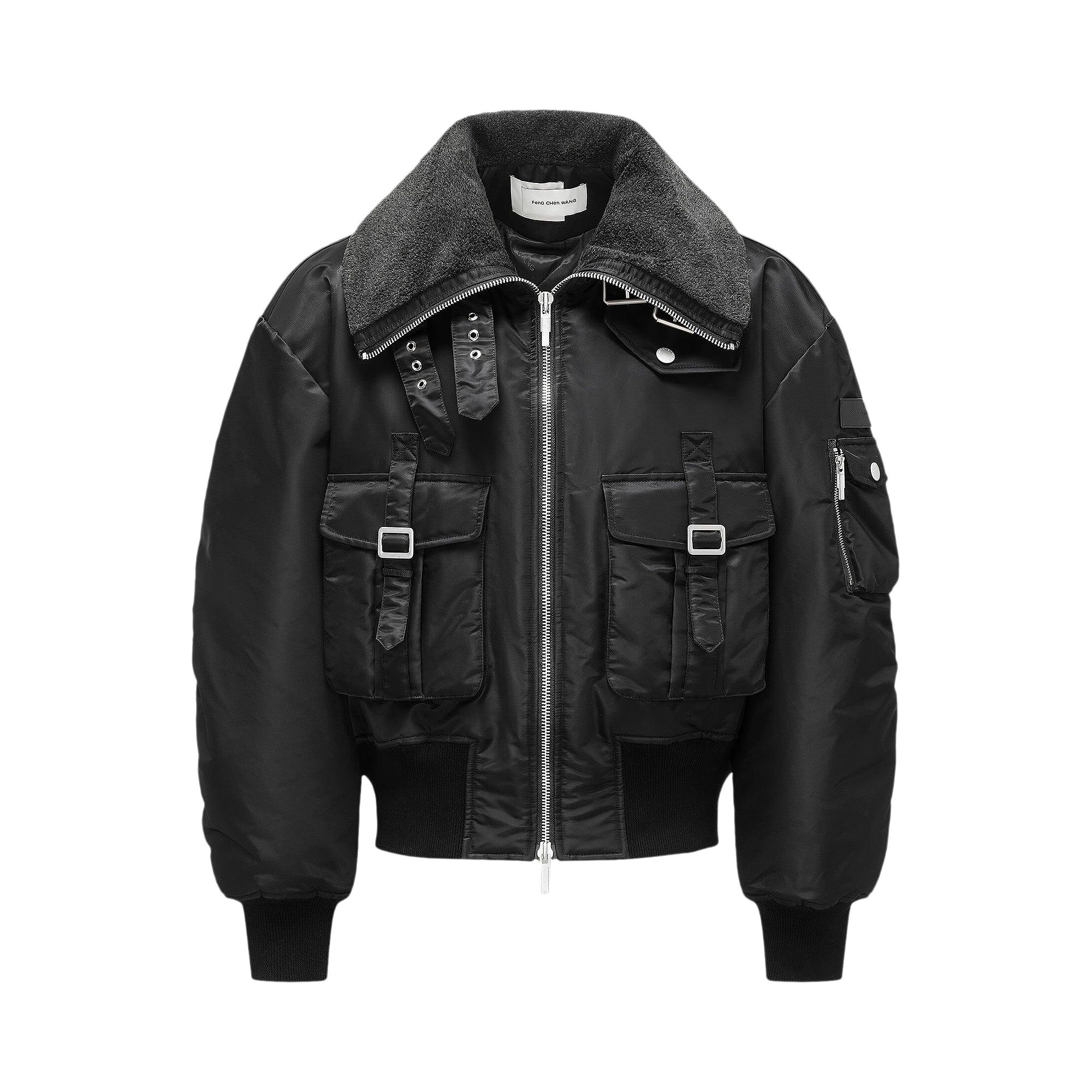Pre-owned Feng Chen Wang Multipocket Cargo Jacket 'black' | Men's Size L