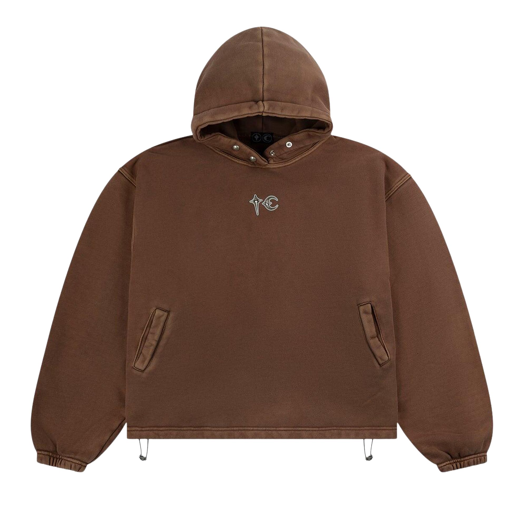 Pre-owned Thug Club Devil Peace Patch Hoodie 'brown' | Men's Size 2