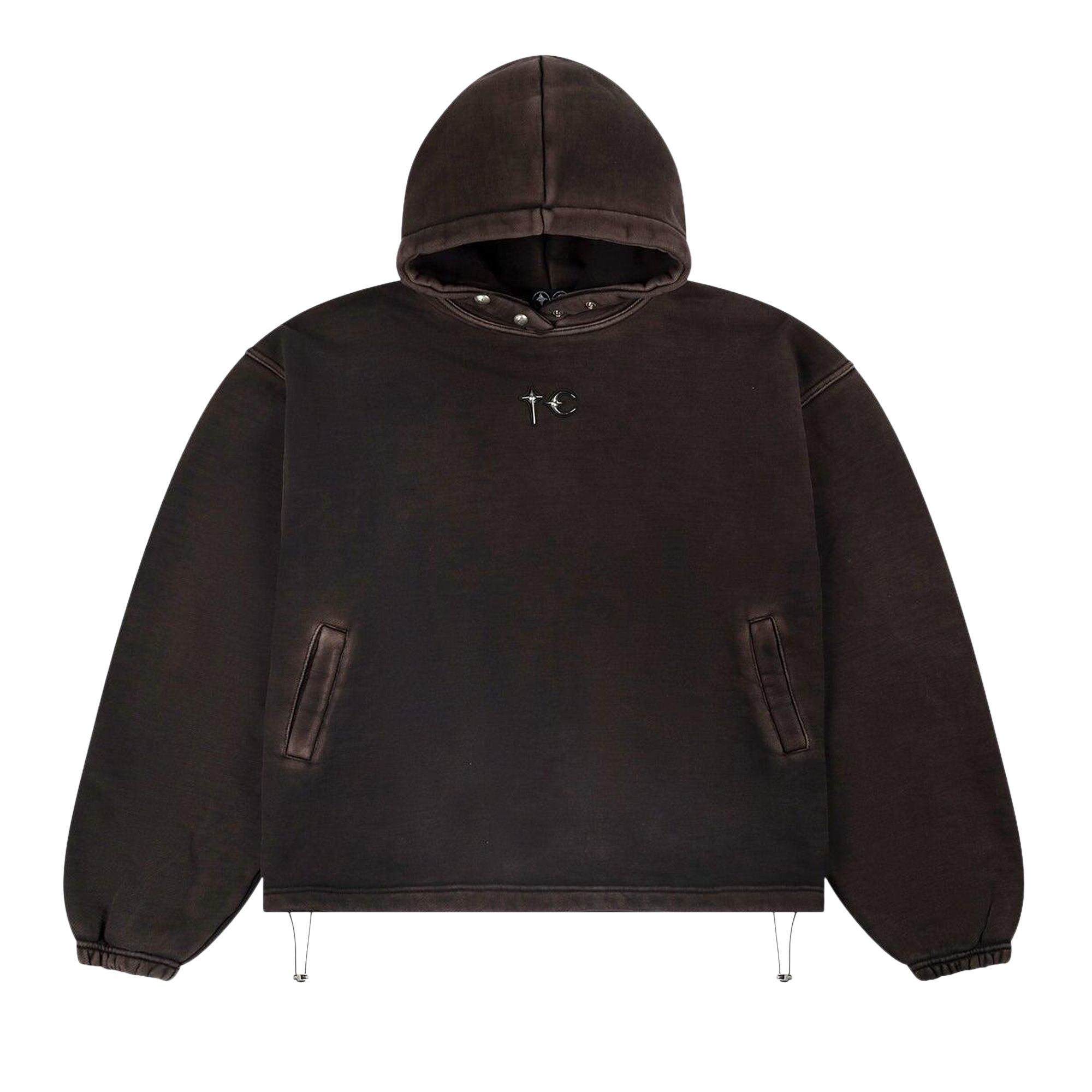 Pre-owned Thug Club Devil Peace Patch Hoodie 'black' | Men's Size 2