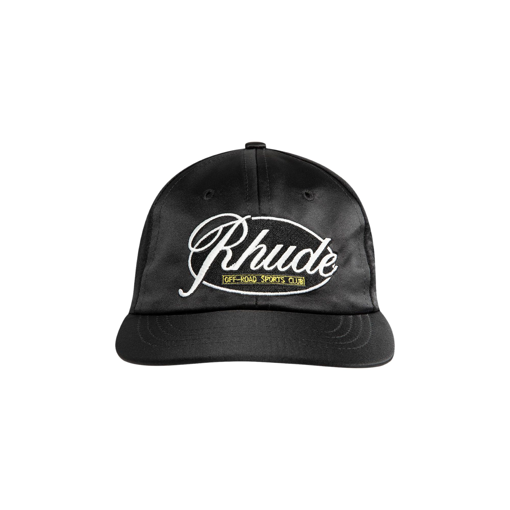 Pre-owned Rhude Sports Club Curved Brim Hat 'black' | Men's Size Onesize