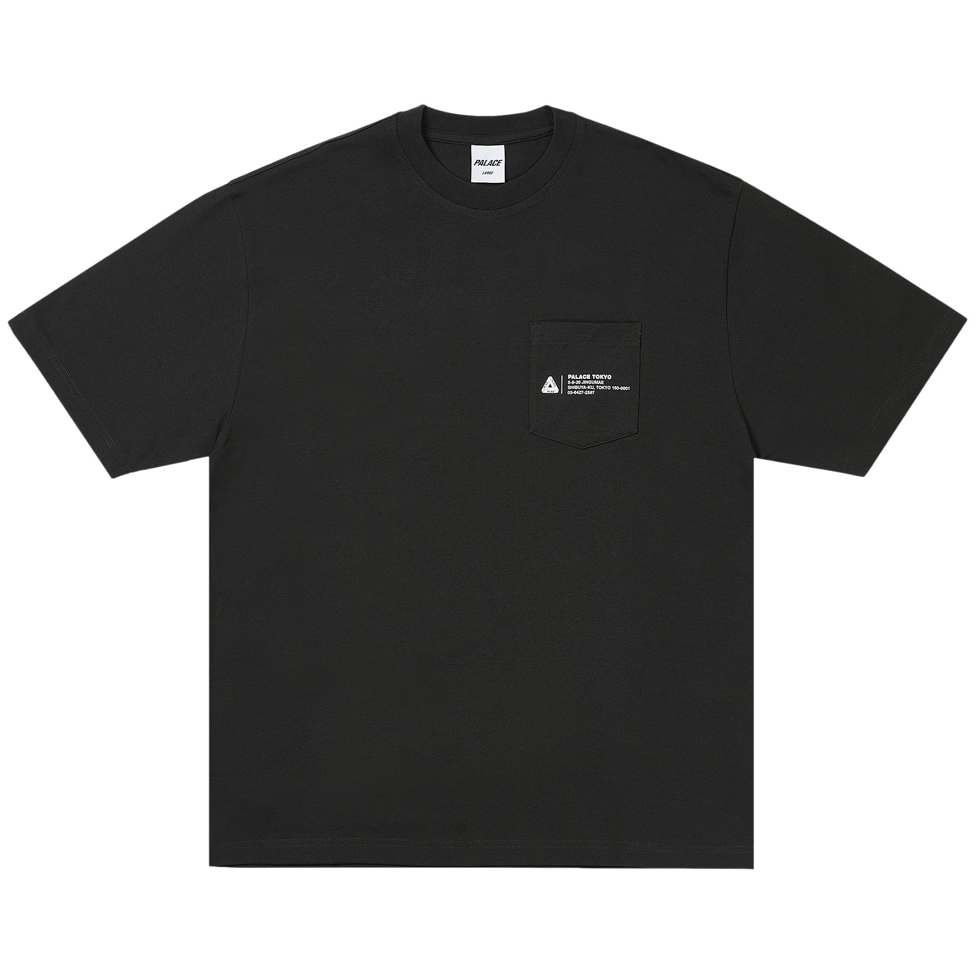 Pre-owned Palace Shop Locator Pocket T-shirt 'black' | Men's Size S