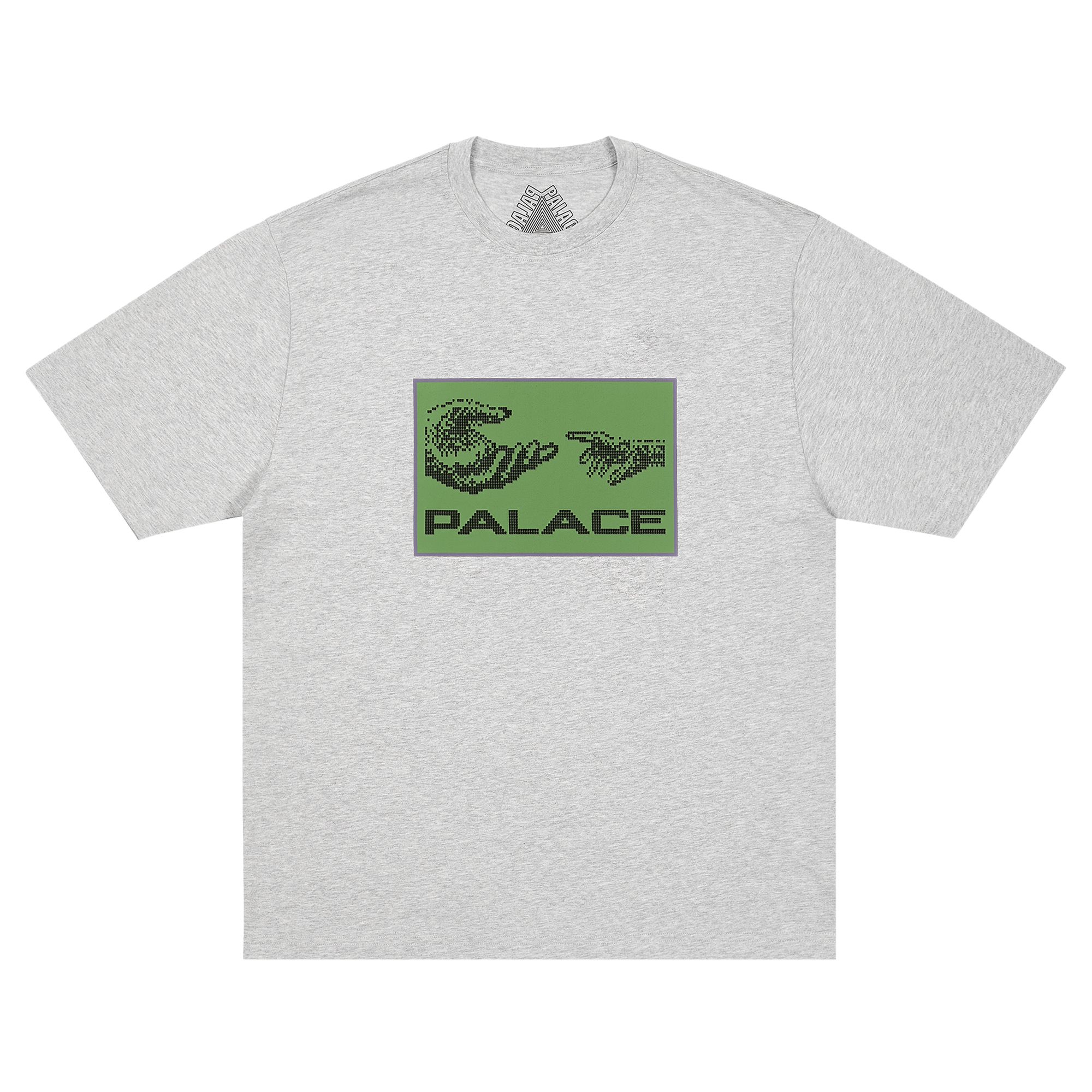 Click to view more detailed imagery on our partner's website Pre-owned Palace Top Up T-shirt 'grey Marl' | Men's Size S In Gray
