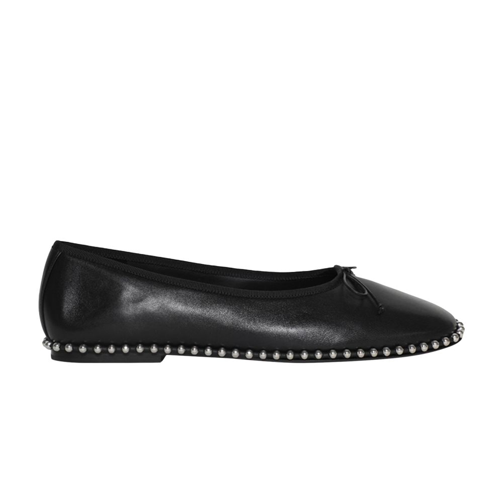 Pre-owned Alexander Wang Wmns Lina Ballchain Flat 'black' | Women's Size 40.5