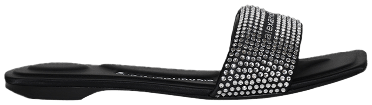 Alexander Wang Wmns Vy Flat Sandal Black Silver