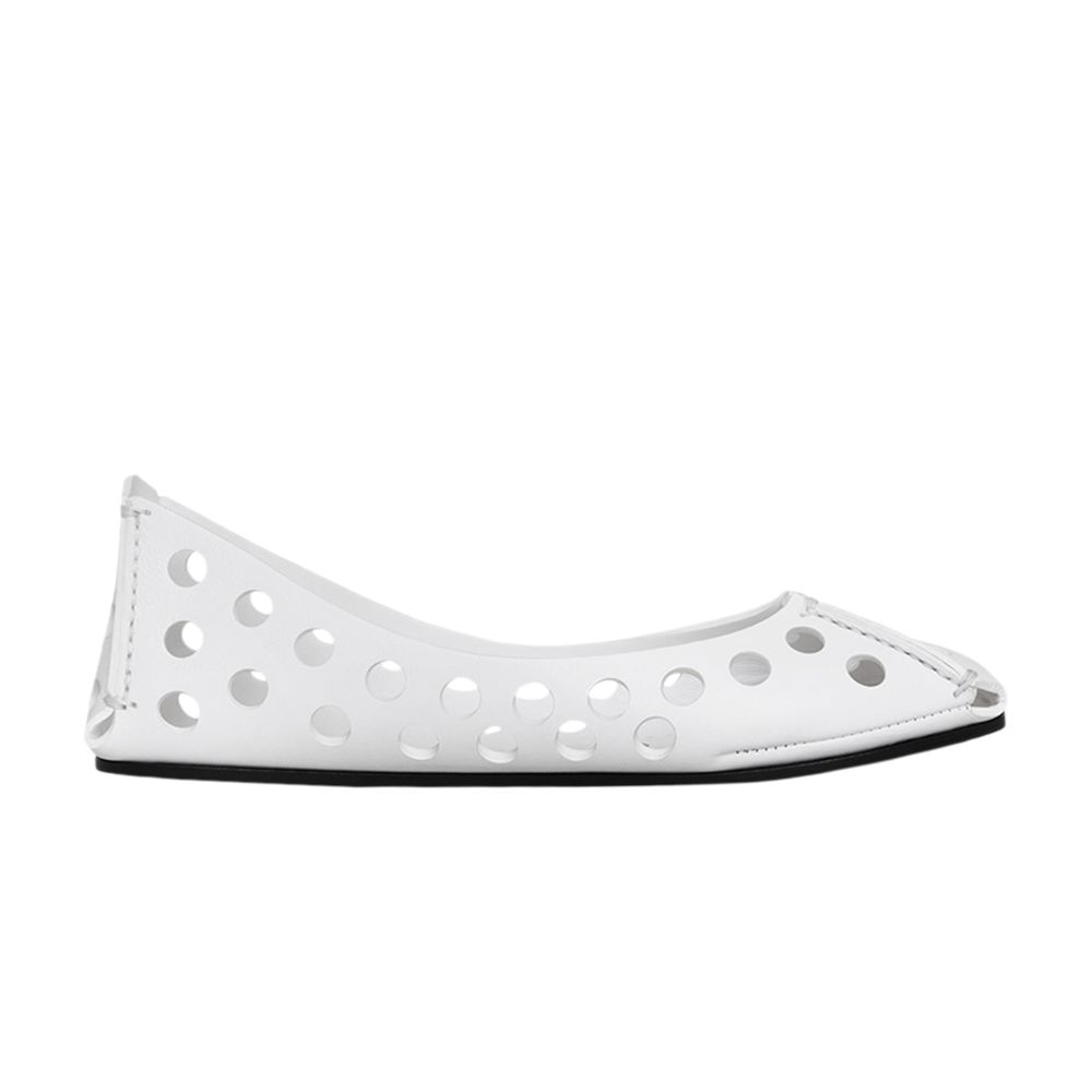 Pre-owned Alaïa Wmns Perfo Ballet Flat 'white' | Women's Size 39
