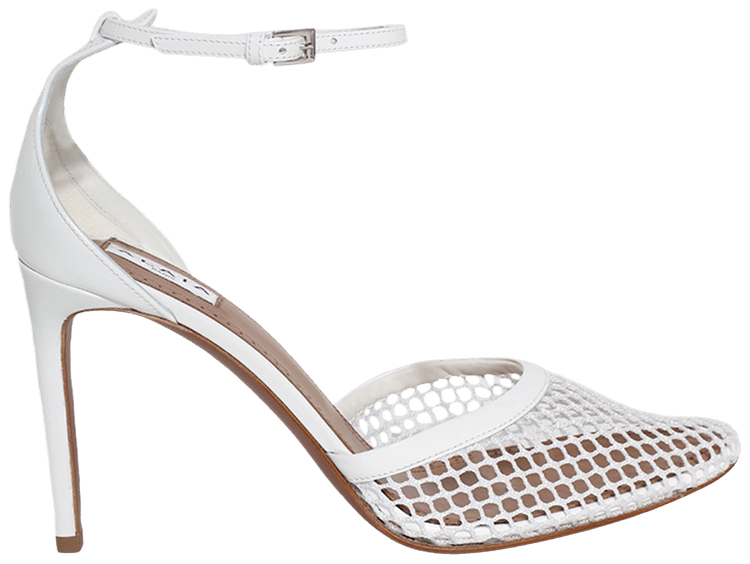 Alaia Wmns High Fishnet Pump White
