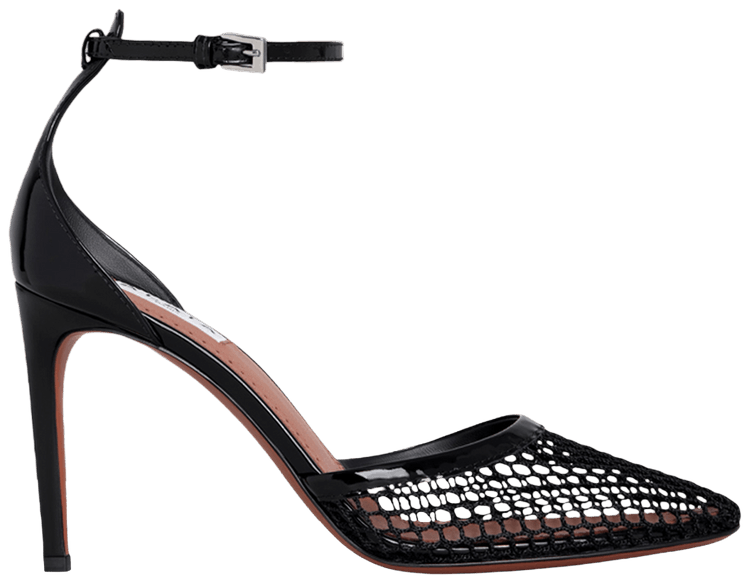 Alaia Wmns High Fishnet Pump Black