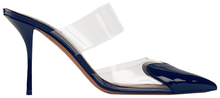 Alaia Wmns Heart Cut Out Pump Dark Blue