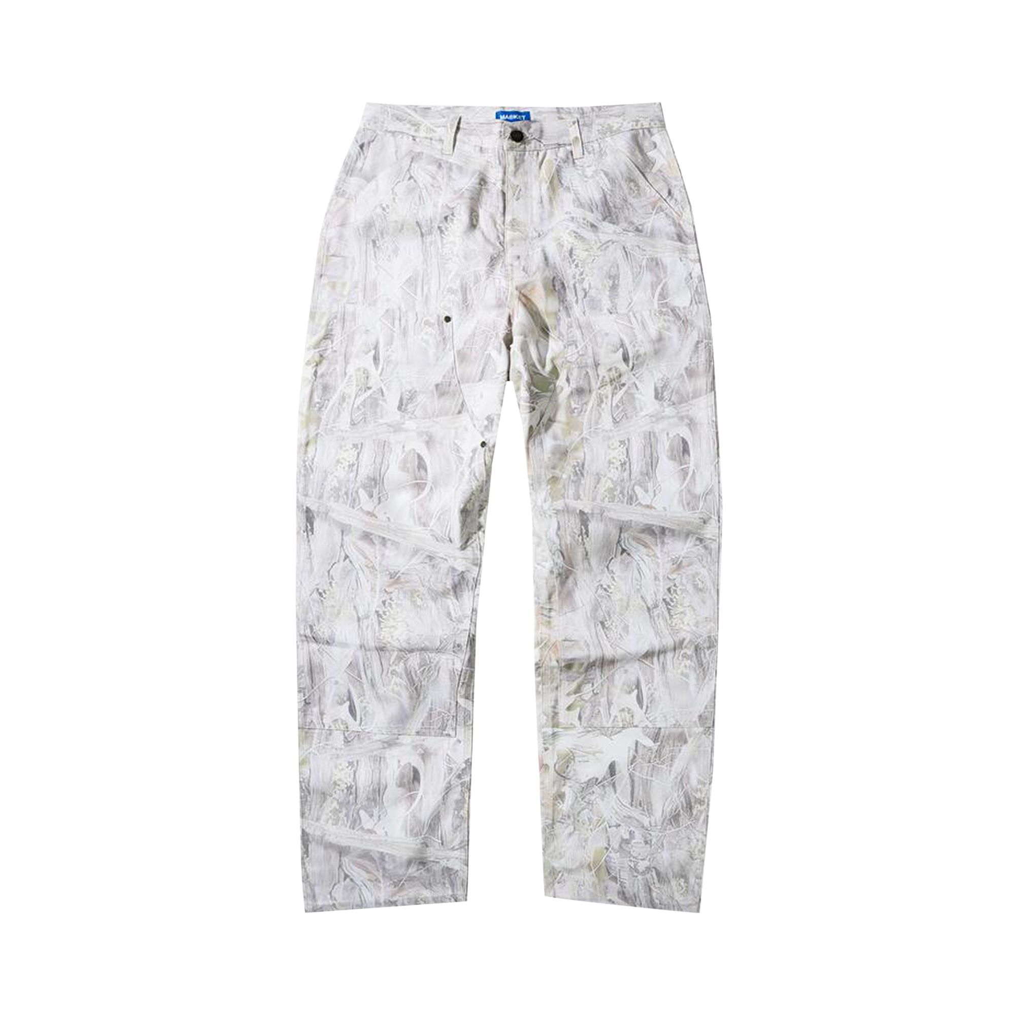Pre-owned Market Handyman Camo Carpenter Pants 'white Camo' | Men's Size 30