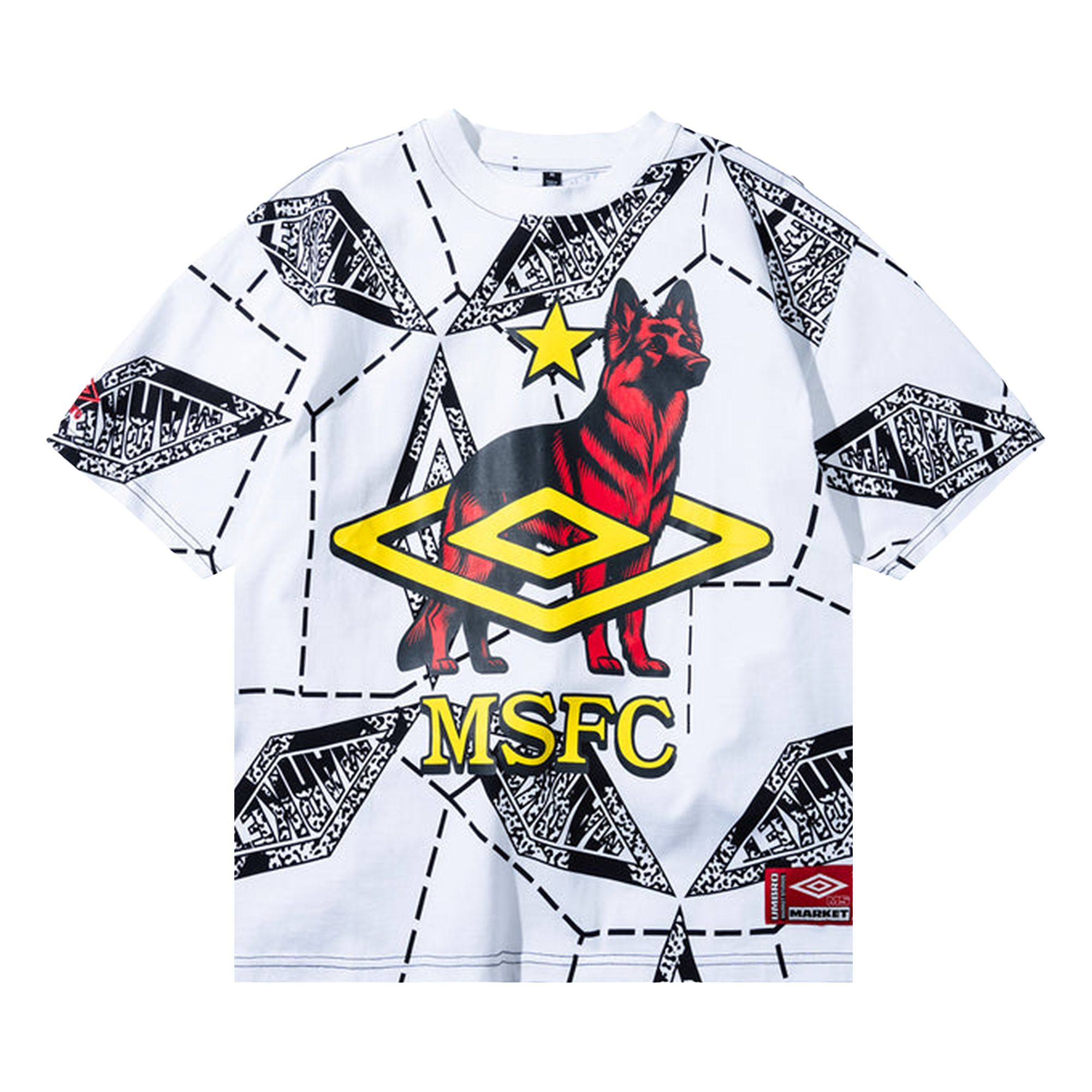 Pre-owned Market X Umbro Studios Fc T-shirt 'multicolor' | Multi-color | Men's Size S