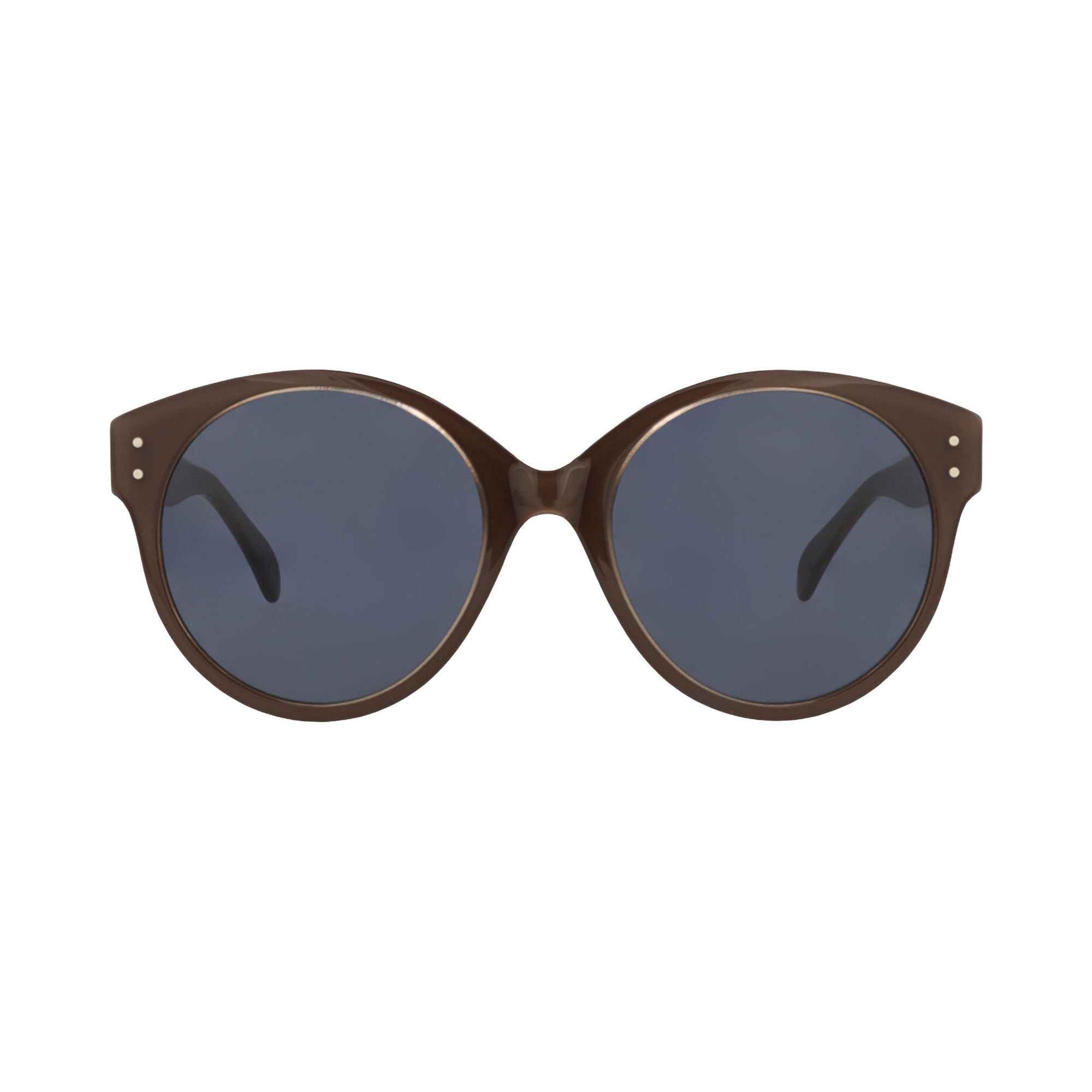 Pre-owned Alaïa Round Frame Acetate Sunglasses 'brown/blue' | Women's Size Onesize