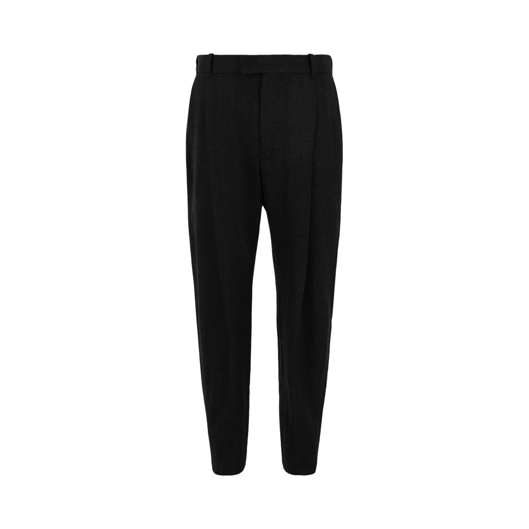 Pre-owned Alexander Mcqueen Slim Fit Pleated Trousers 'grey' | Men's Size 48 In Gray