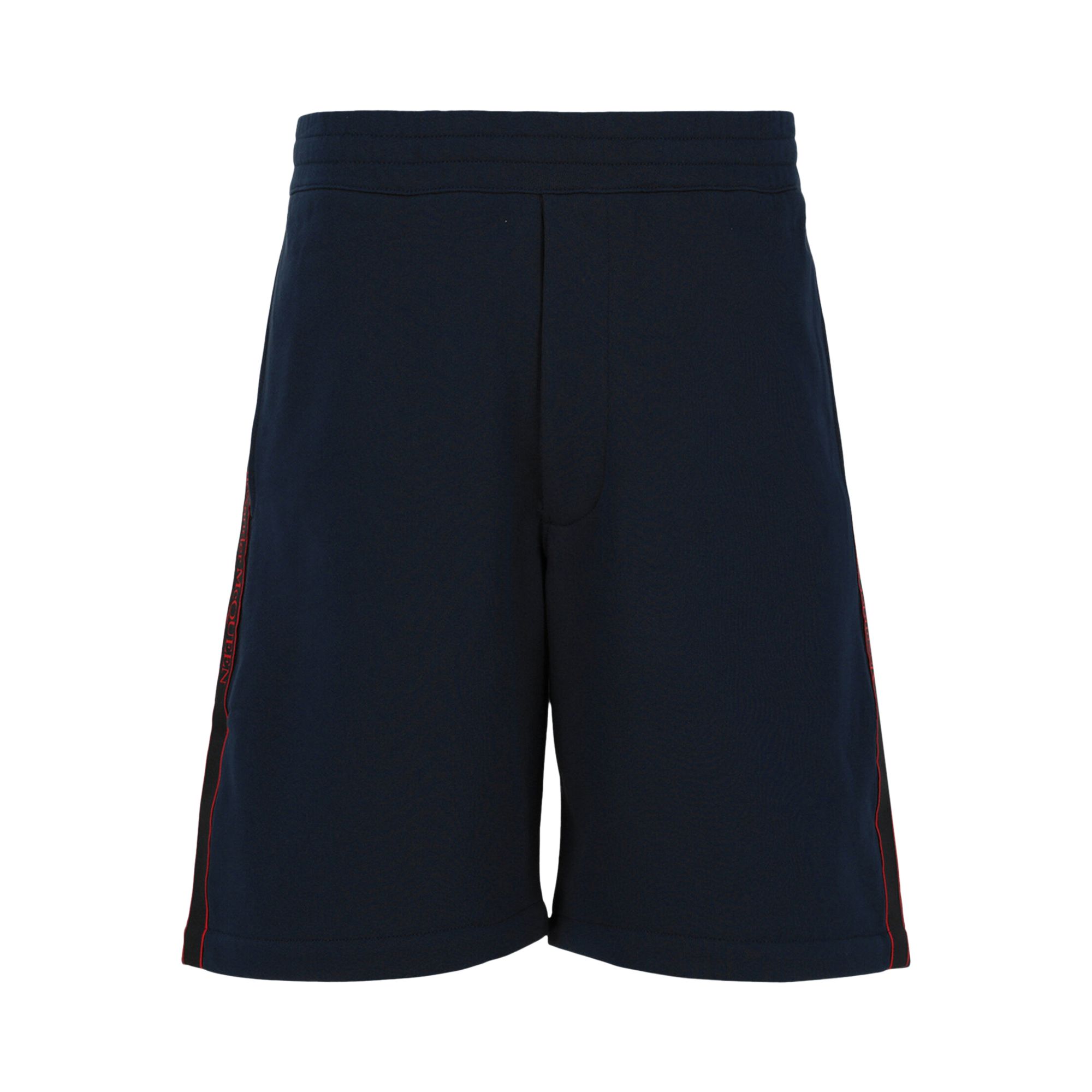 Pre-owned Alexander Mcqueen Logo Tape Shorts 'blue' | Men's Size Xl