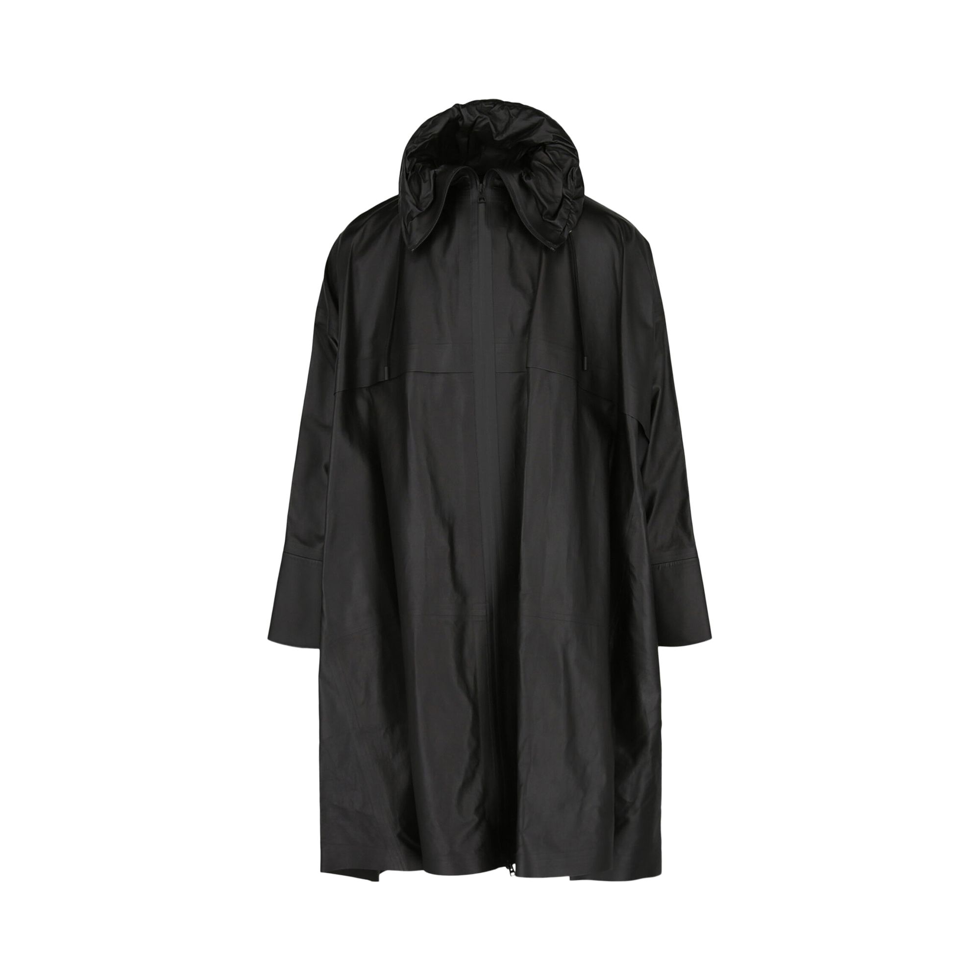 Pre-owned Bottega Veneta Oversized Leather Trench Coat 'nero' | Black | Men's Size 44
