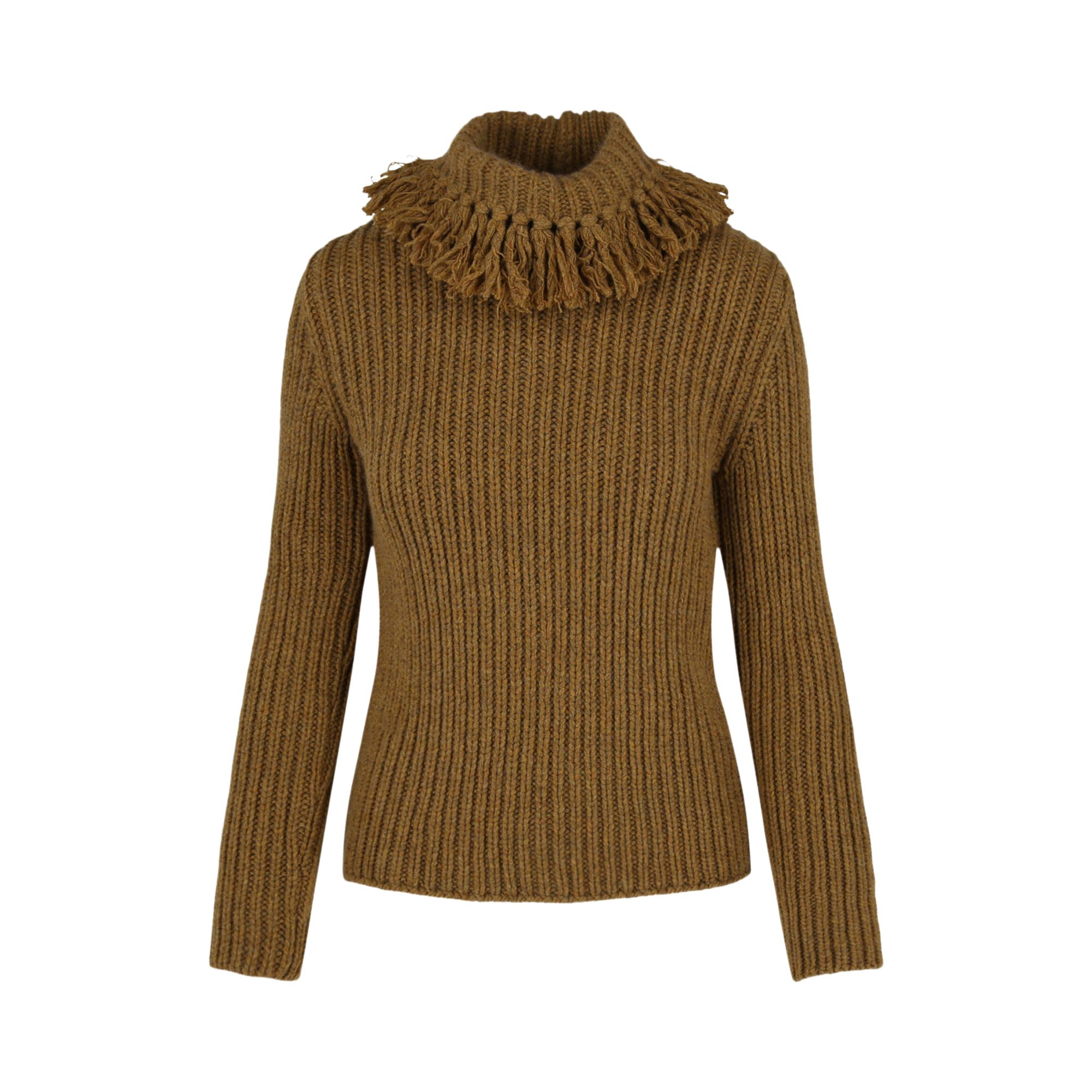 Pre-owned Bottega Veneta Cashmere Pullover Sweater 'marigold' | Brown | Women's Size 40