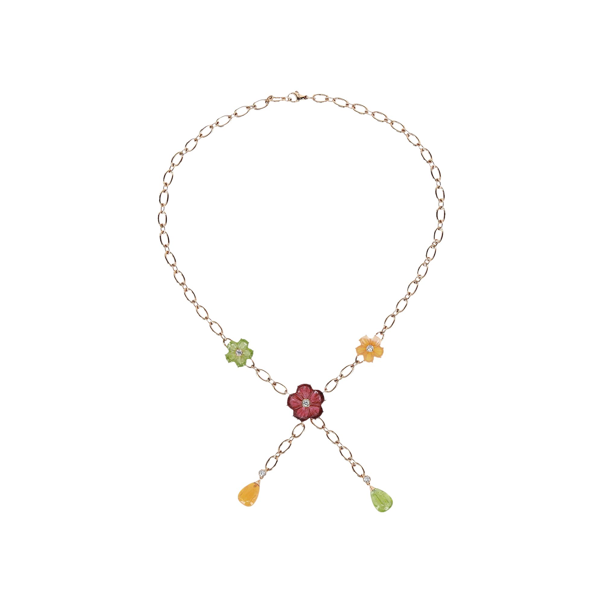 Pre-owned Ferragamo Floral Boutique Necklace 'yellow' | Women's Size Onesize