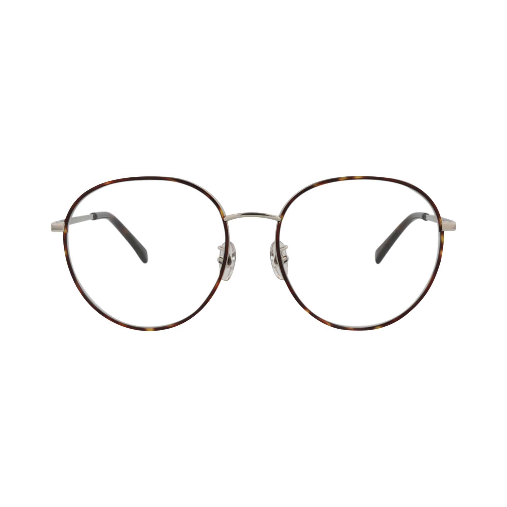 Pre-owned Stella Mccartney Round Frame Metal Optical Frames 'havana/gold/transparent' | Brown | Women's Size O