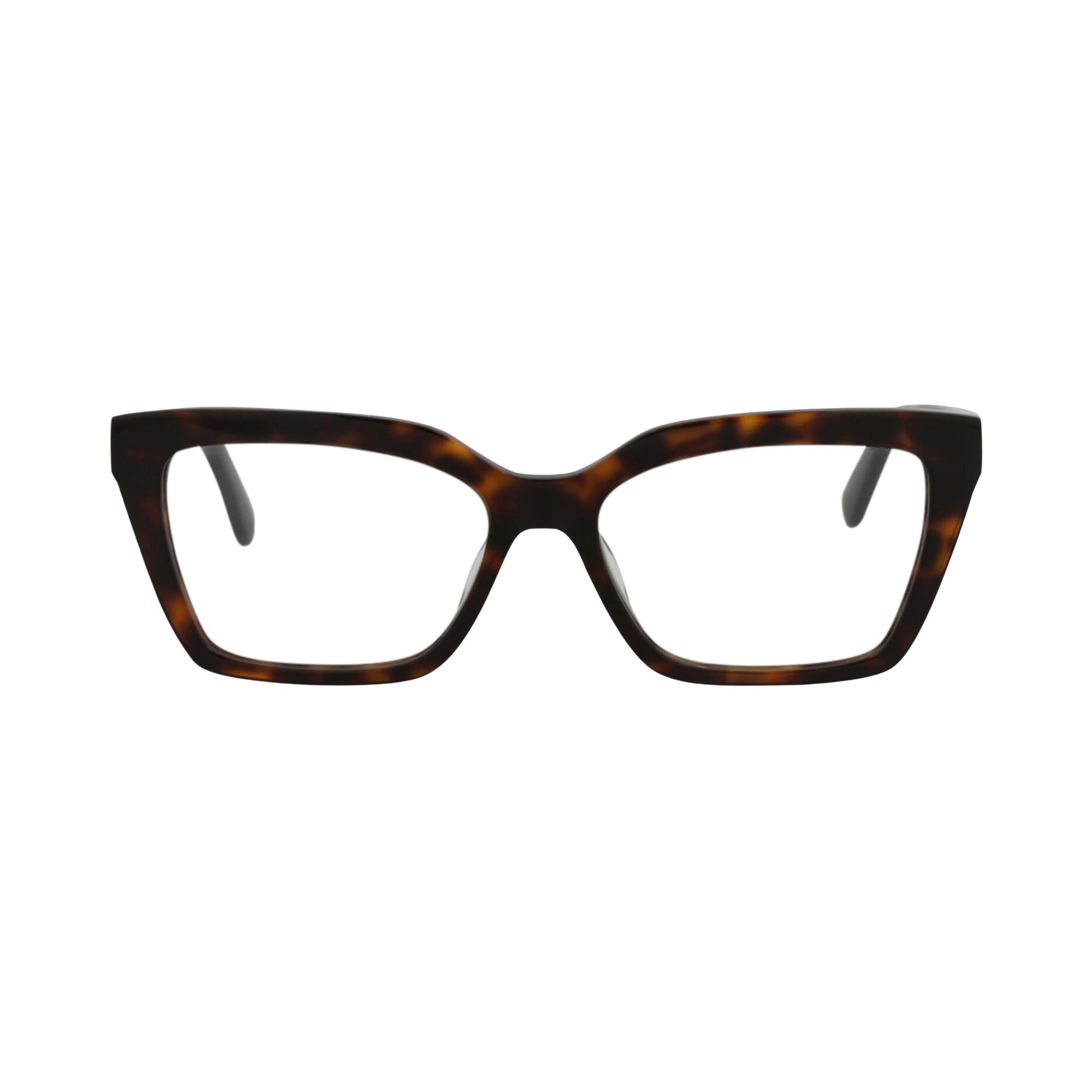 Pre-owned Stella Mccartney Cat Eye Frame Acetate Optical Frames 'havana/transparent' | Brown | Women's Size On