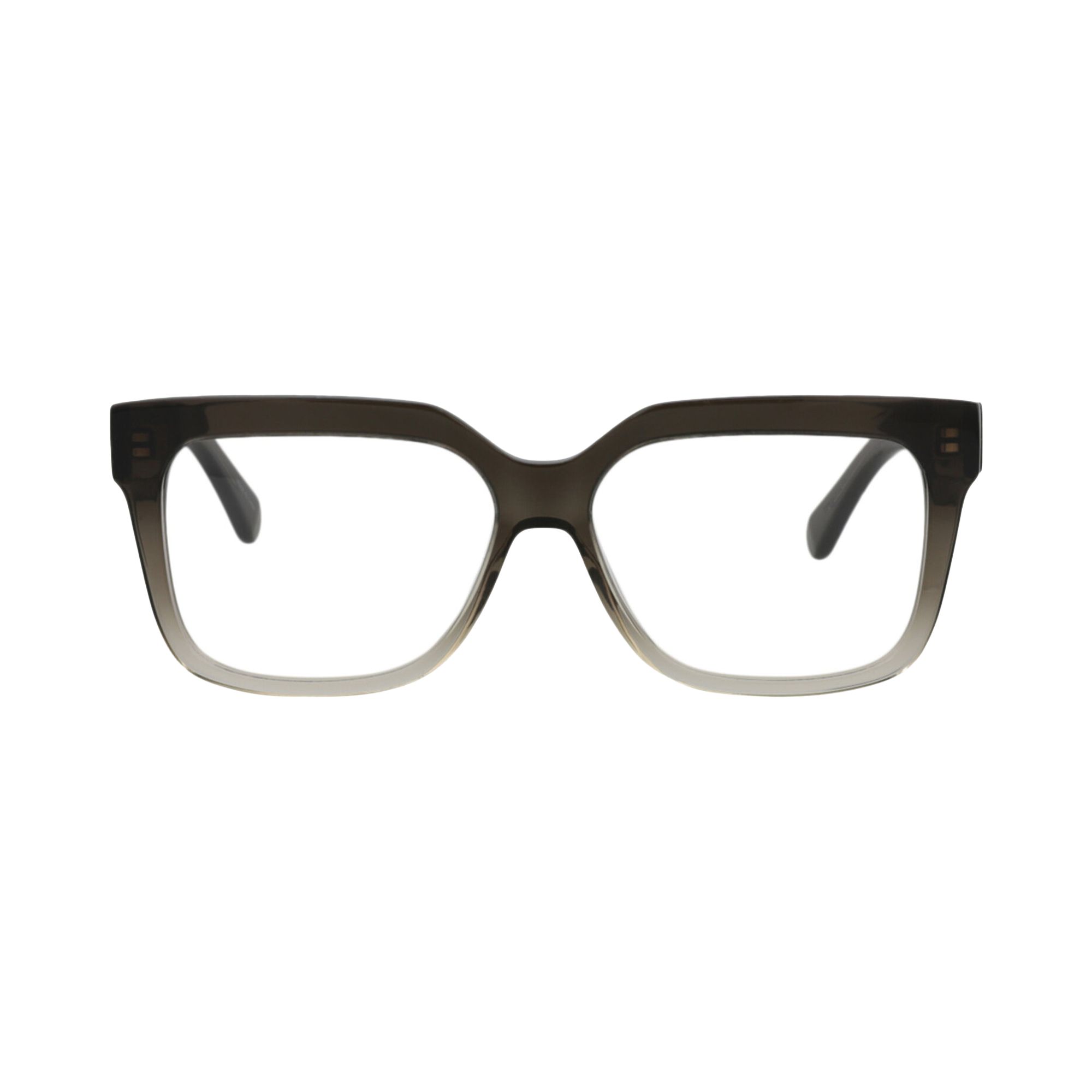 Pre-owned Stella Mccartney Square Frame Acetate Optical Frames 'grey/transparent' | Women's Size Onesize In Gray