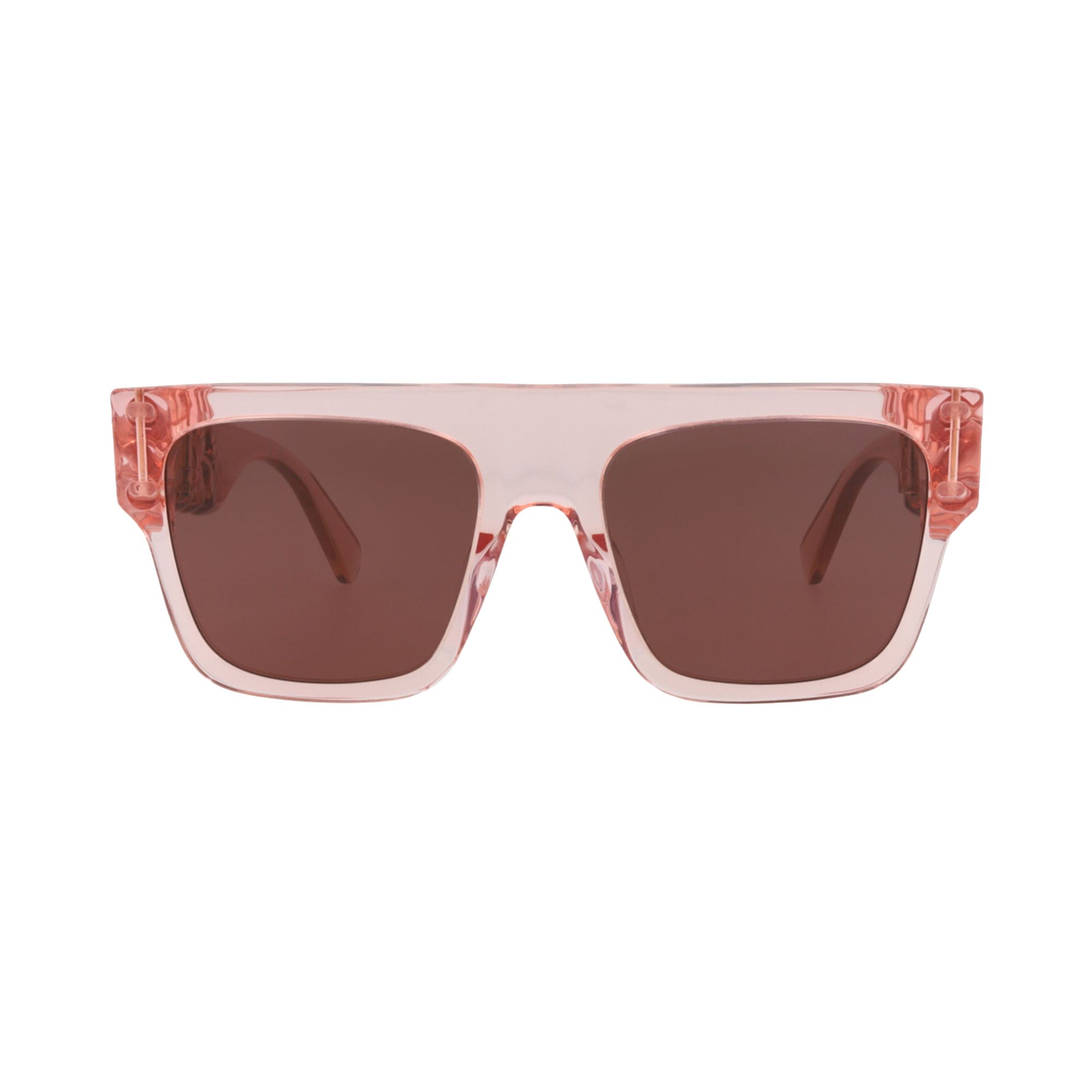 Pre-owned Stella Mccartney Square Frame Acetate Sunglasses 'pink/bordeaux' | Women's Size Onesize