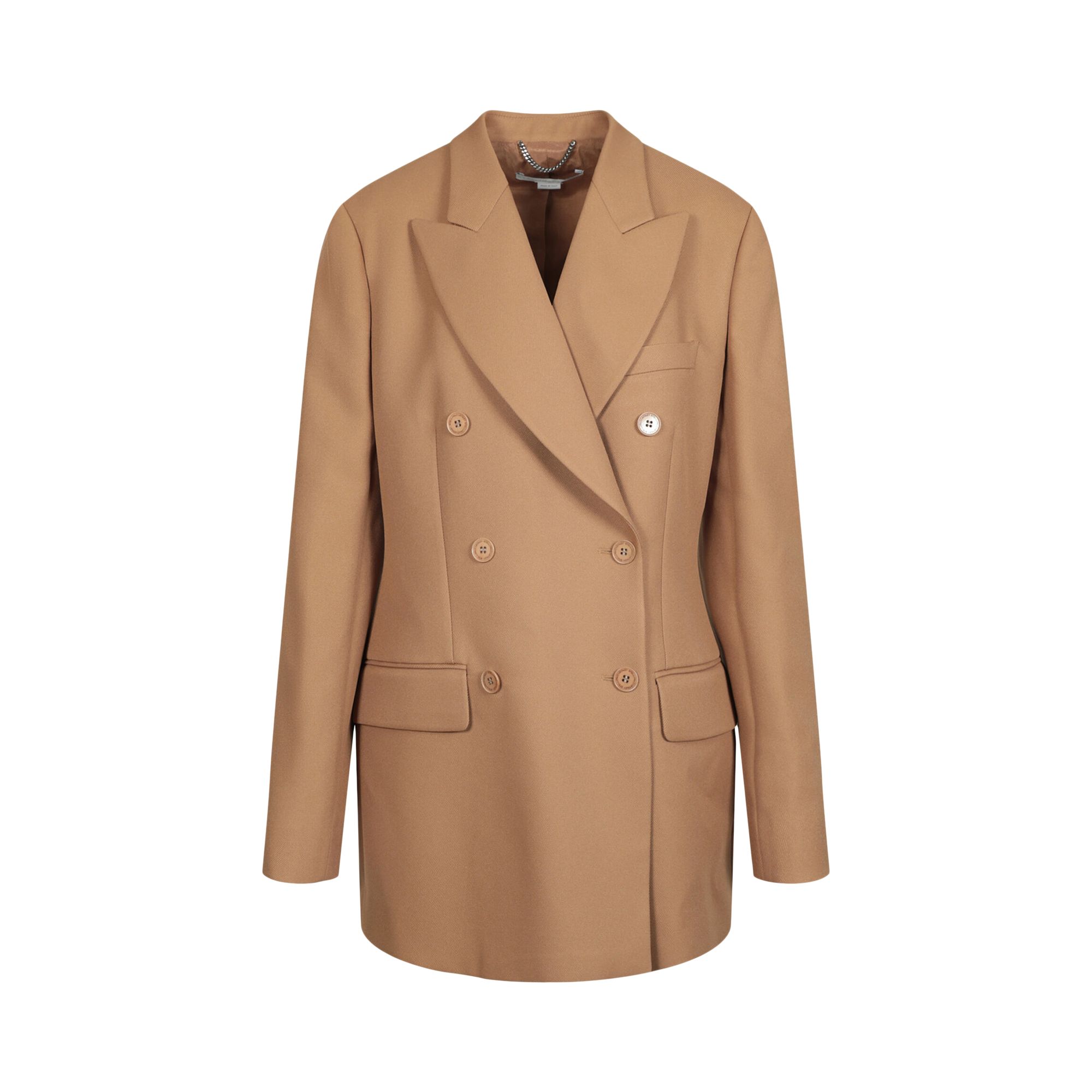 Pre-owned Stella Mccartney Adelaide Double Breasted Blazer 'tobacco' | Brown | Women's Size 46