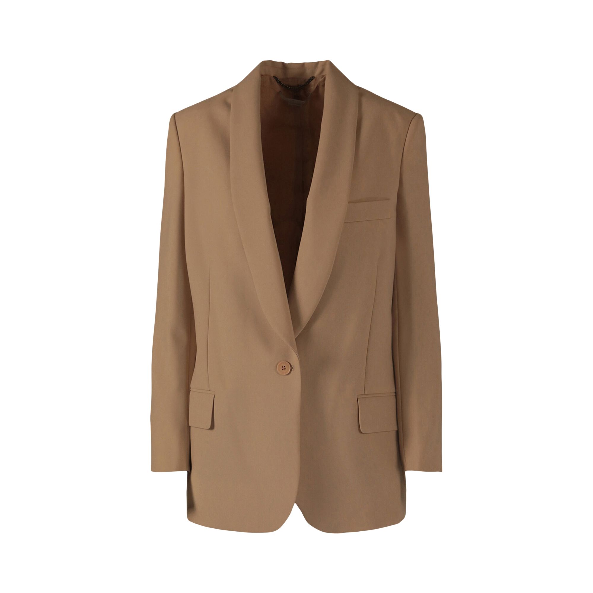 Pre-owned Stella Mccartney Allison Wool Blazer 'straw' | Brown | Women's Size 44