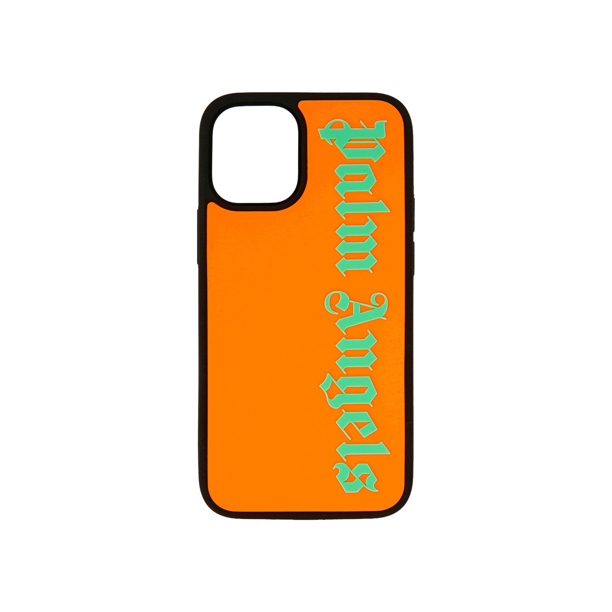 Pre-owned Palm Angels Classic Logo Iphone 12 Mini Case 'orange/fluorescent/white' | Men's Size Onesize