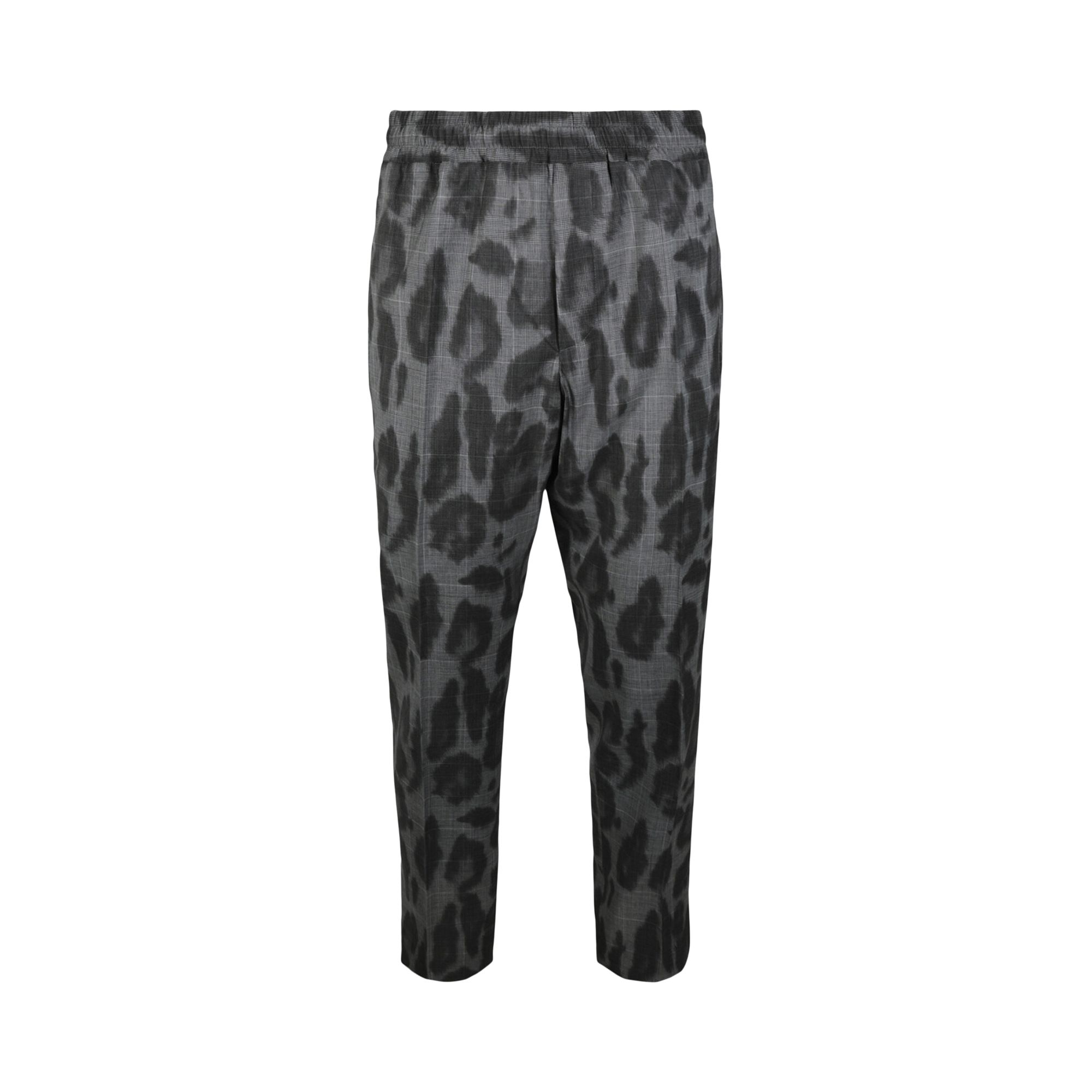 Pre-owned Stella Mccartney Leopard Print Piet Trousers 'black/grey' | Men's Size 50