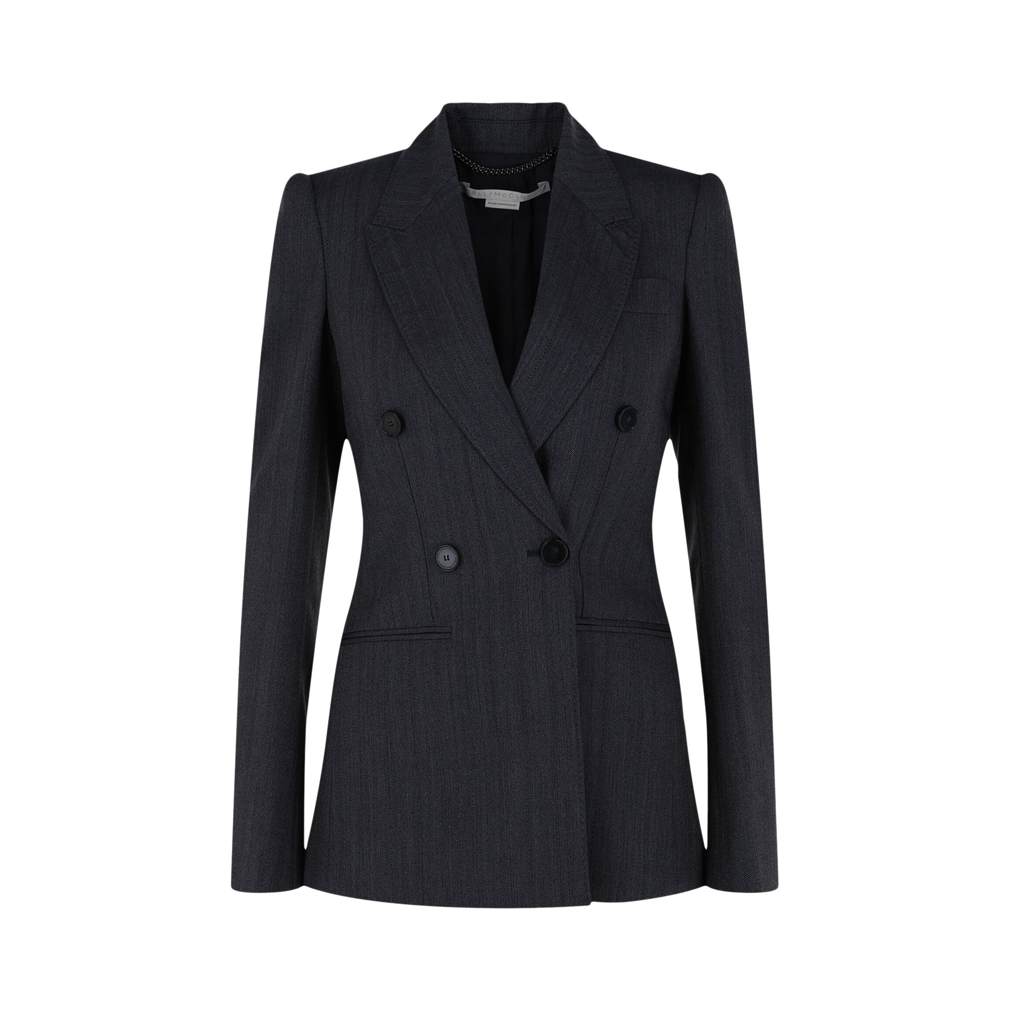 Pre-owned Stella Mccartney Wool Blend Blazer 'blue Grey' | Women's Size 38