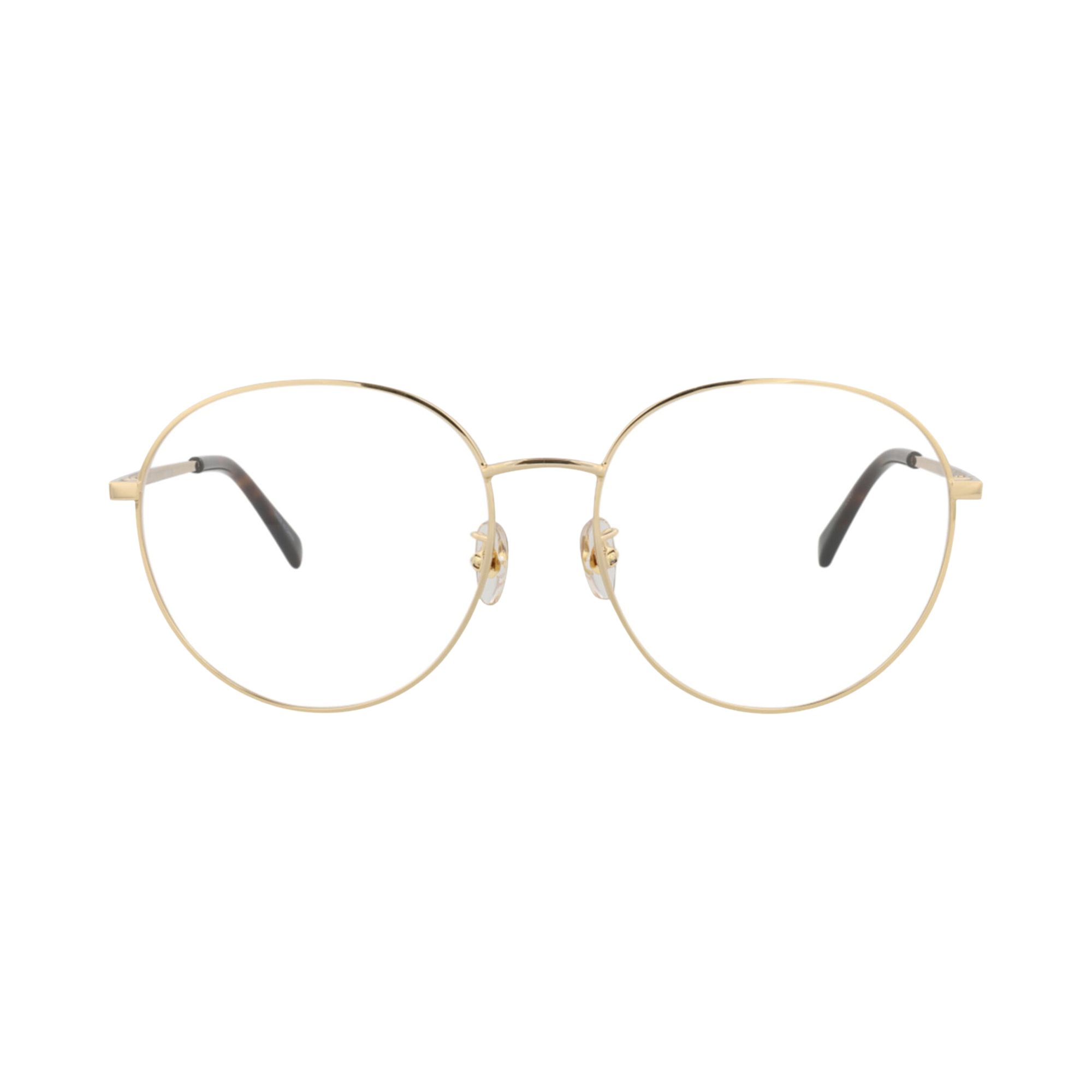 Pre-owned Stella Mccartney Round Frame Metal Optical Frames 'gold/transparent' | Women's Size Onesize