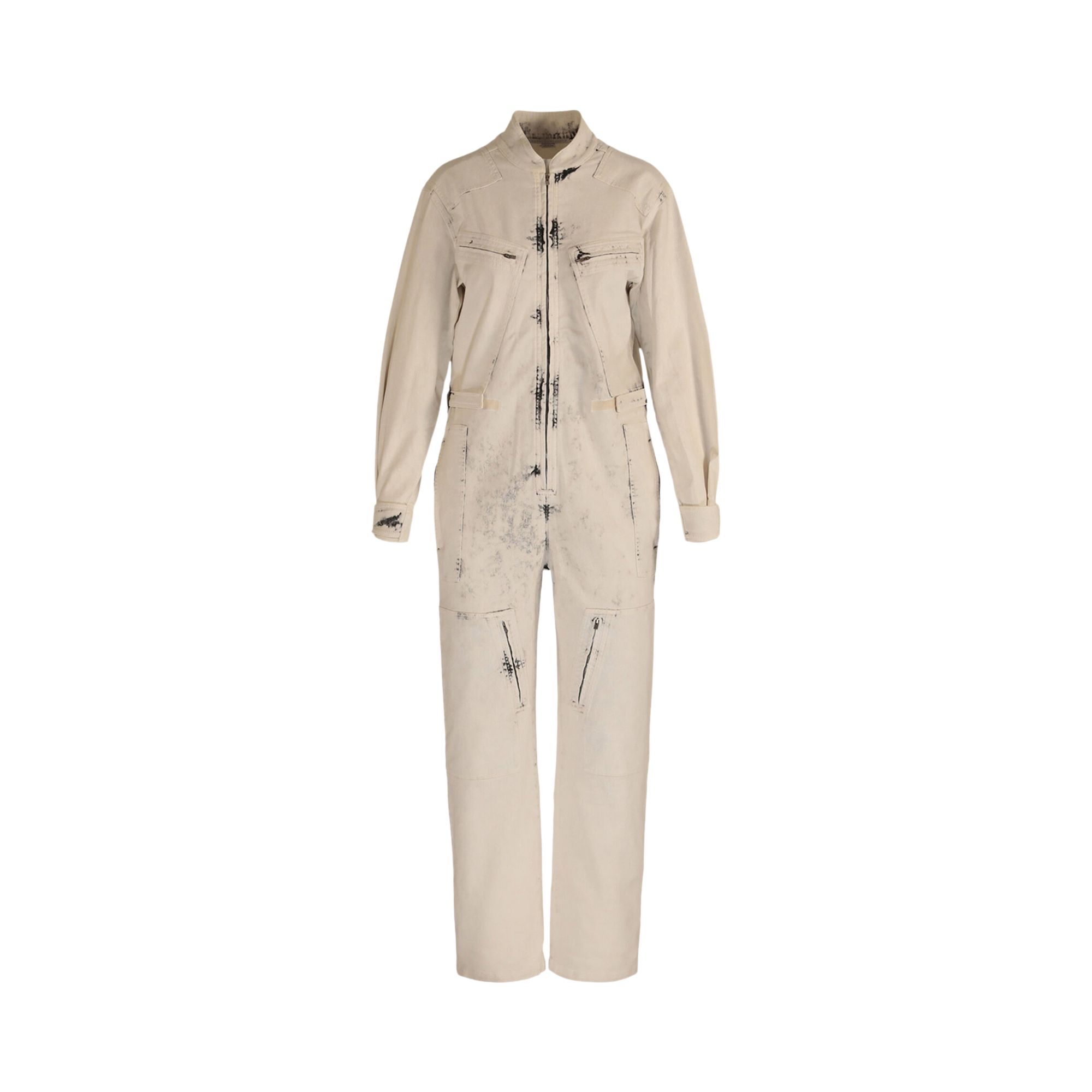 Pre-owned Stella Mccartney All In One Galaxi Wash Jumpsuit 'ivory/smoke' | White | Women's Size 38