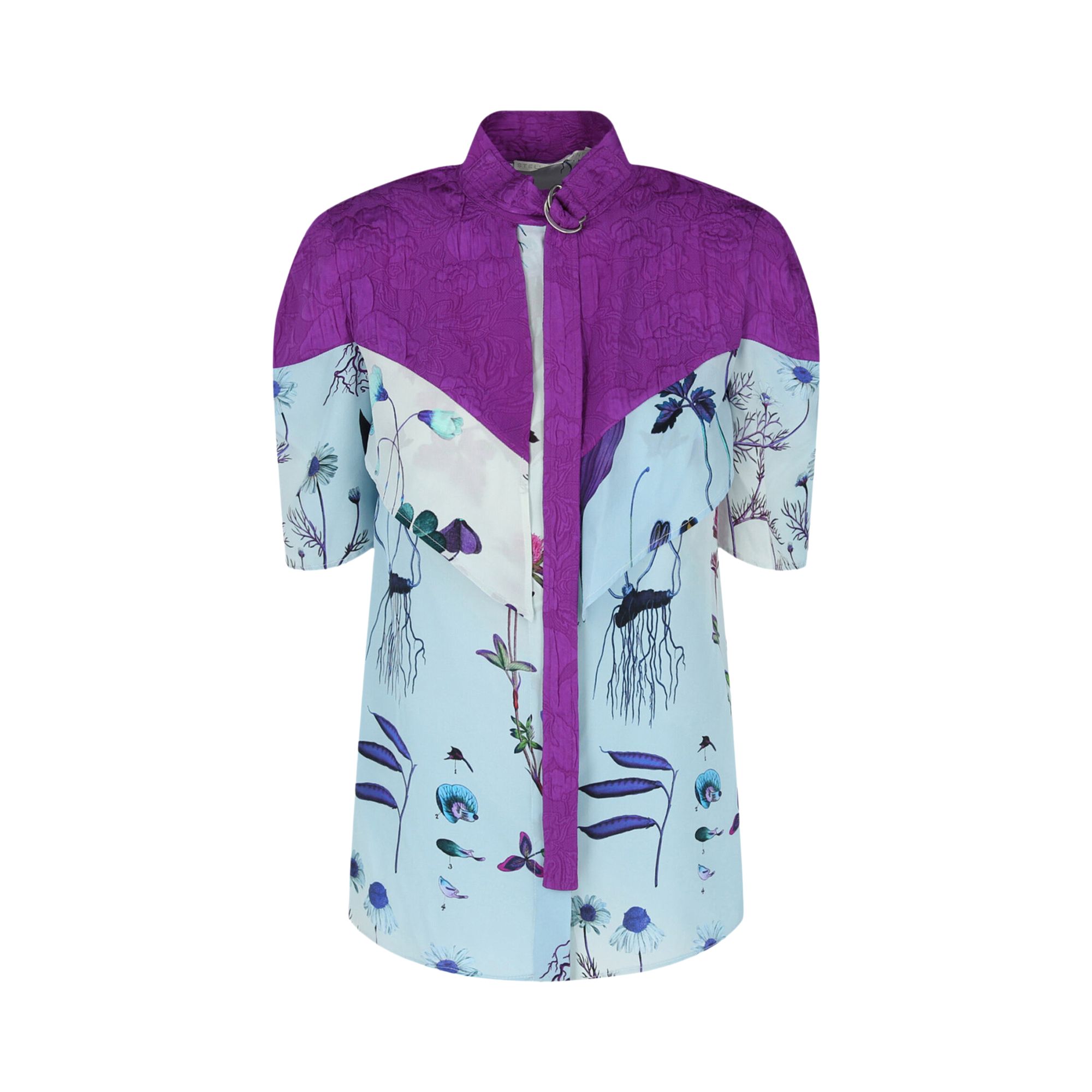 Pre-owned Stella Mccartney Roxanne Silk Blouse 'multicolor/blue' | Multi-color | Women's Size 40