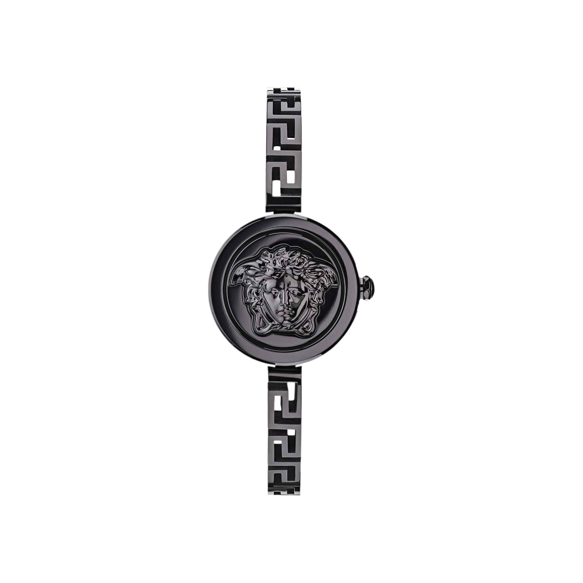Pre-owned Versace Medusa Secret Bracelet Watch 'black' | Women's Size Onesize