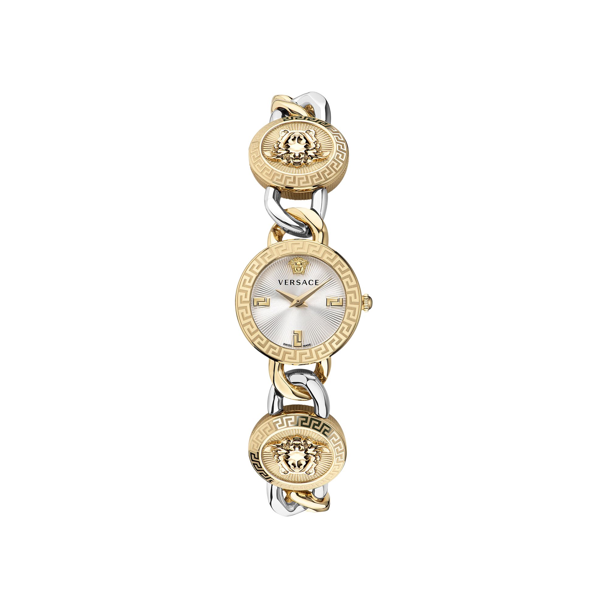 Pre-owned Versace Stud Icon Bracelet Watch 'two-tone' | Gold | Women's Size Onesize