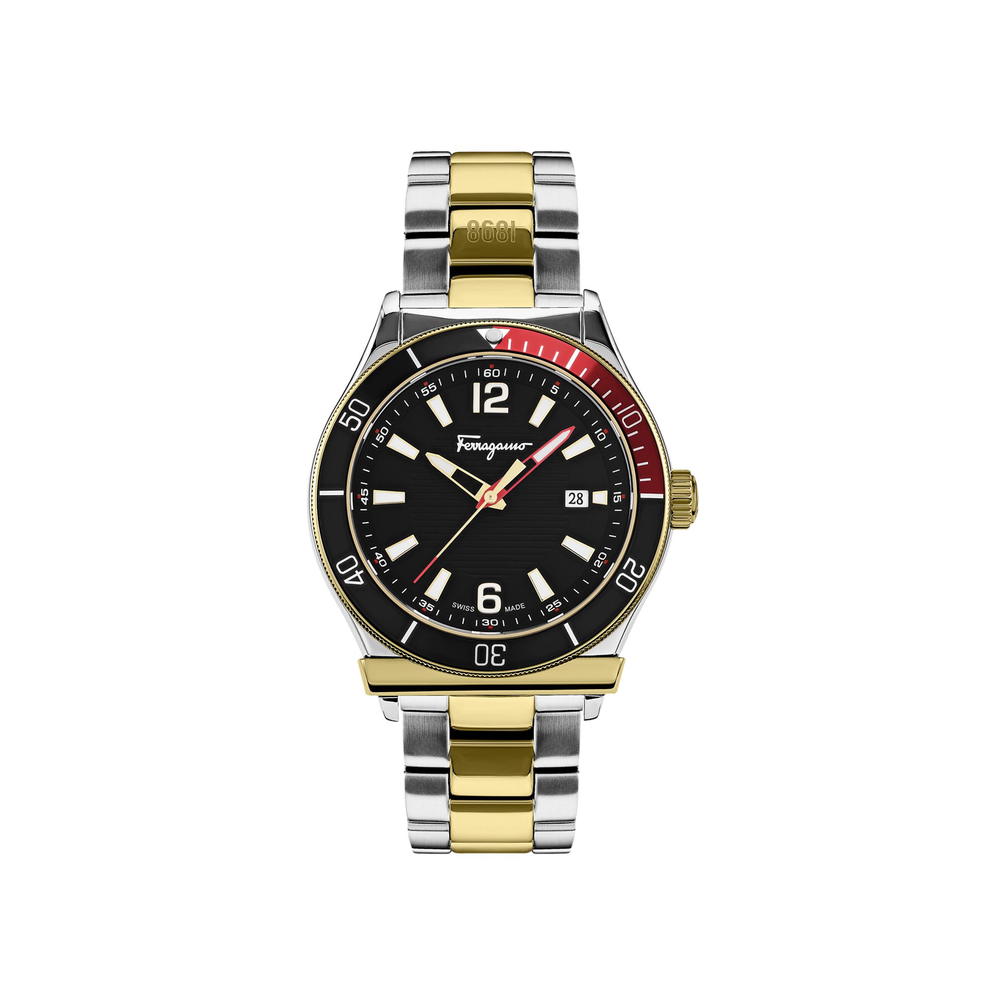 Pre-owned Ferragamo 1898 Sport Bracelet Watch 'gold' | Men's Size Onesize