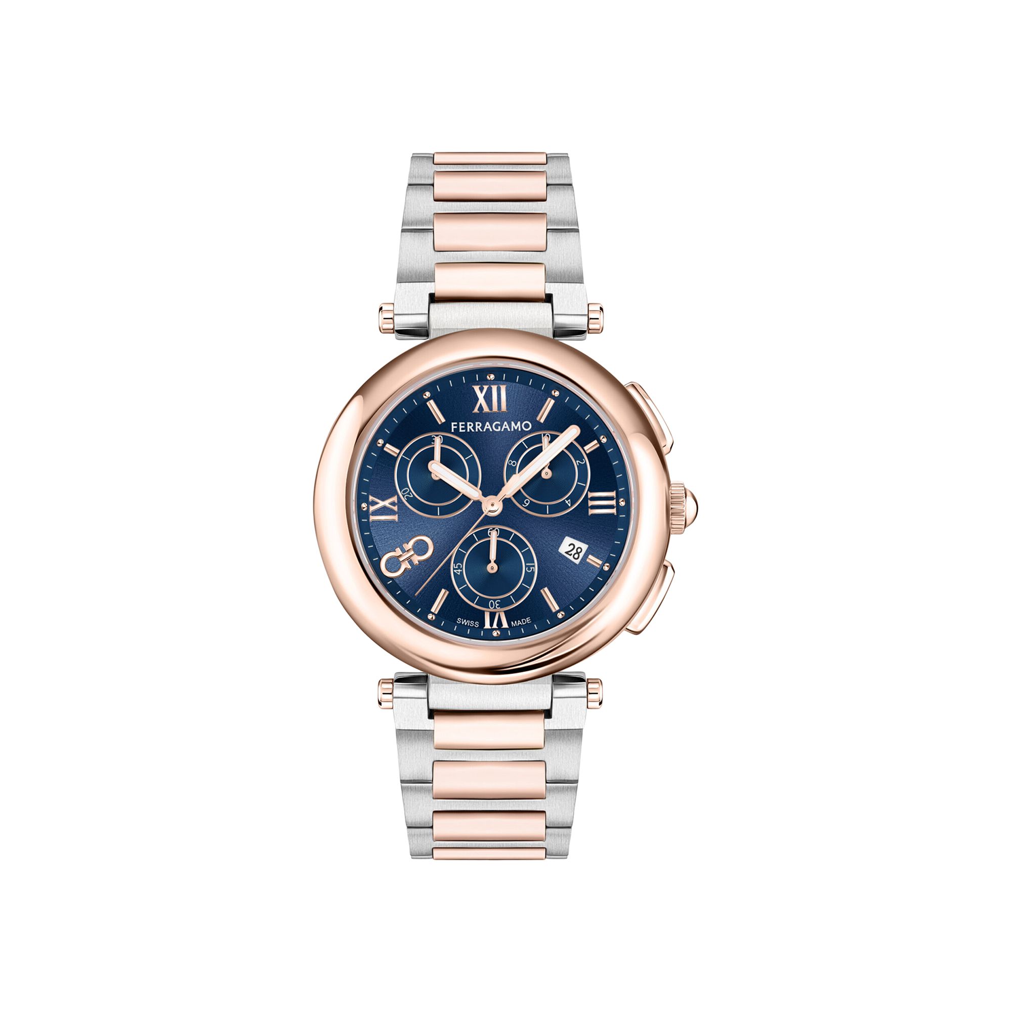 FERRAGAMO Pre-owned Legacy Chronograph Watch 'two-tone' | Gold | Women's Size Onesize