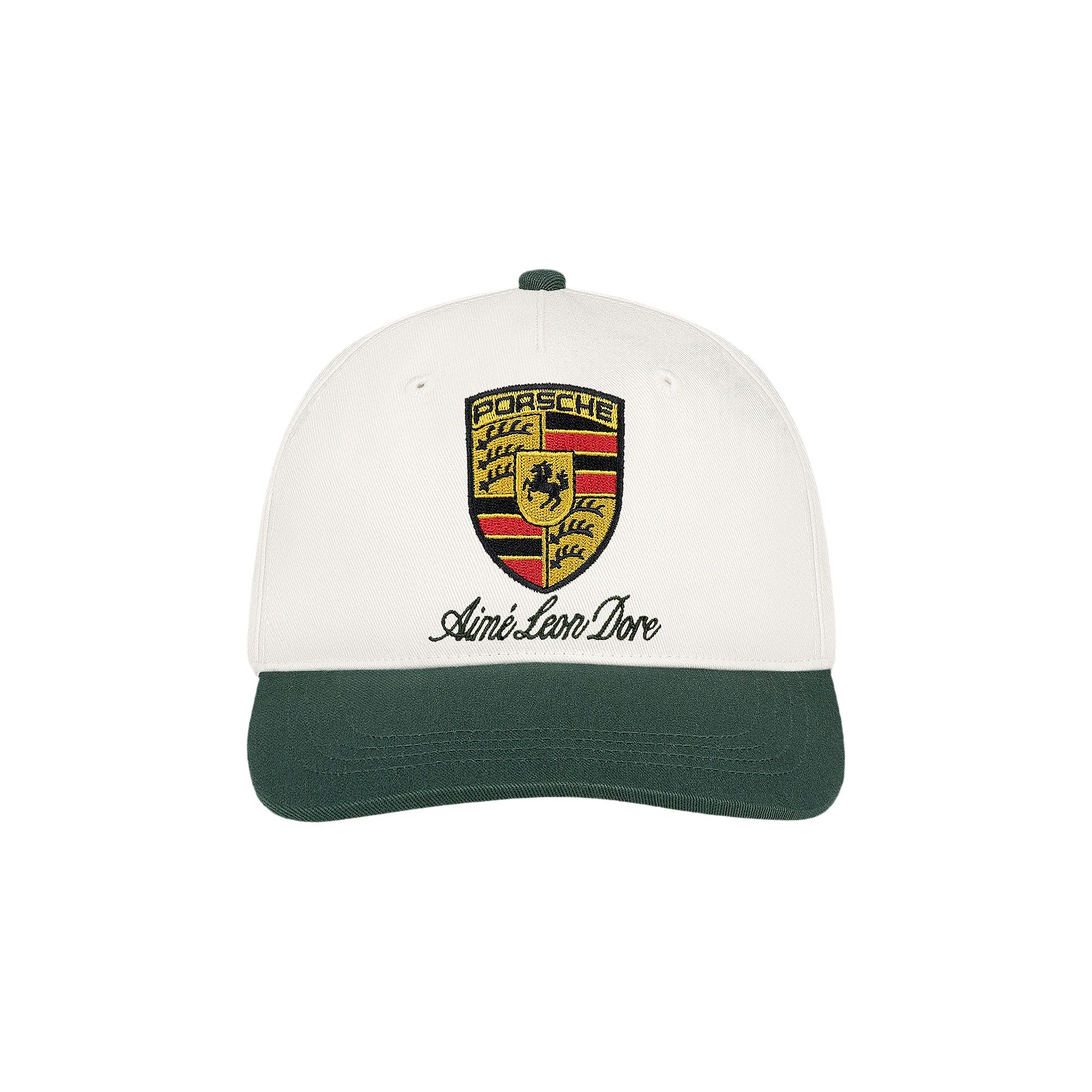 Pre-owned Aimé Leon Dore X Porsche Colorblock Logo Hat 'pristine Multi' | White | Men's Size Onesize