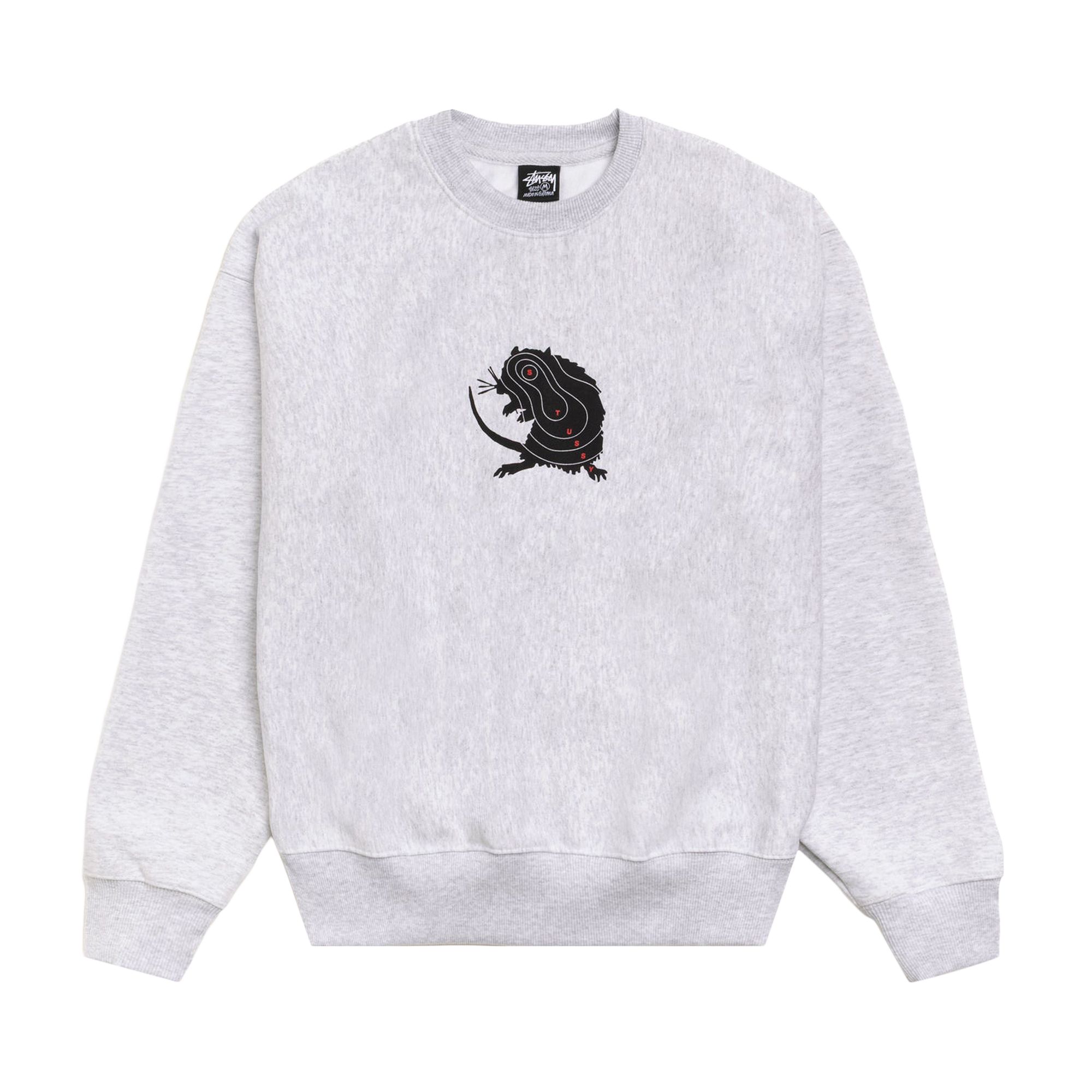 Pre-owned Stussy Long Range Crew 'ash Heather' | Grey | Men's Size Xxl In Gray