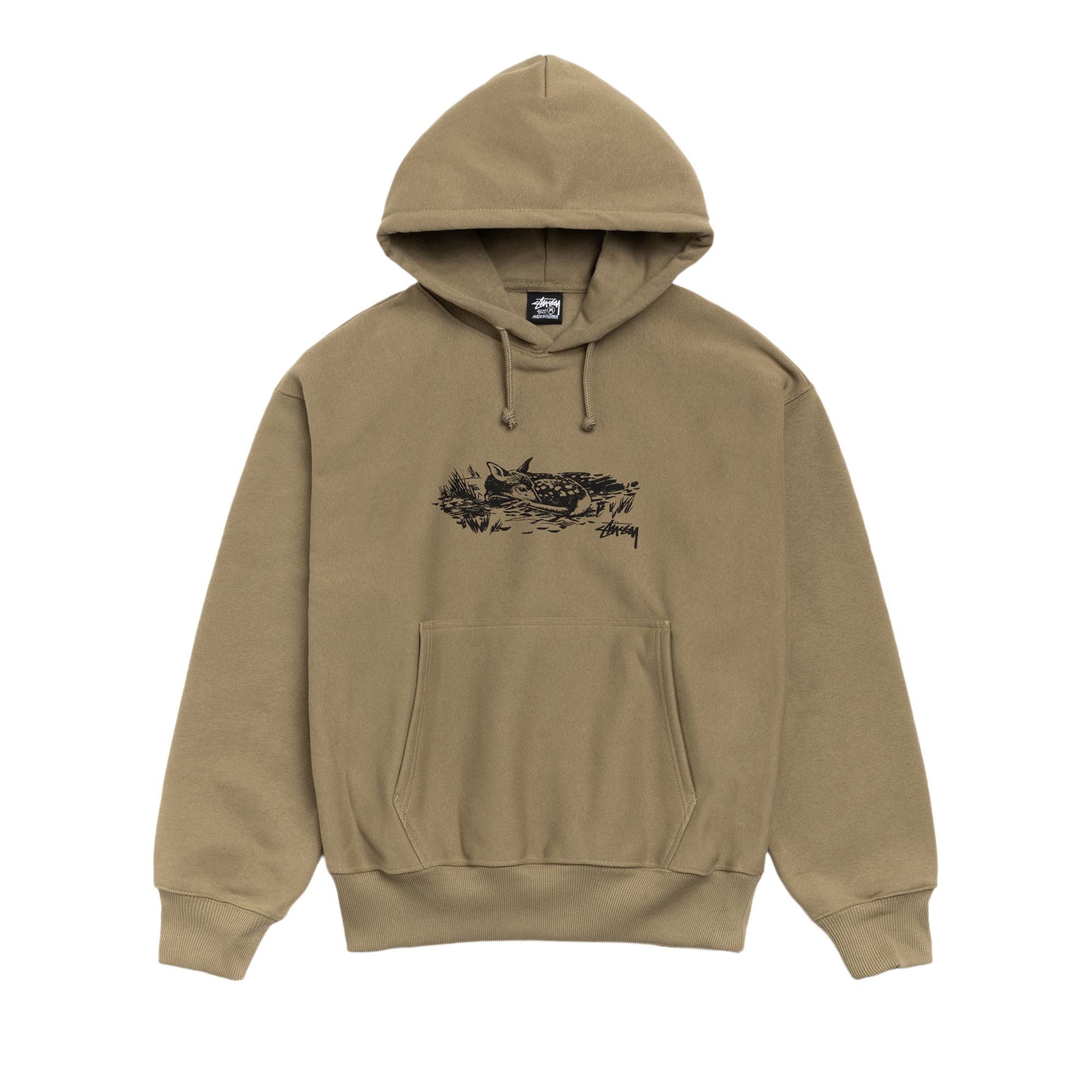 Pre-owned Stussy Fawn Hoodie 'army' | Tan | Men's Size S In Brown