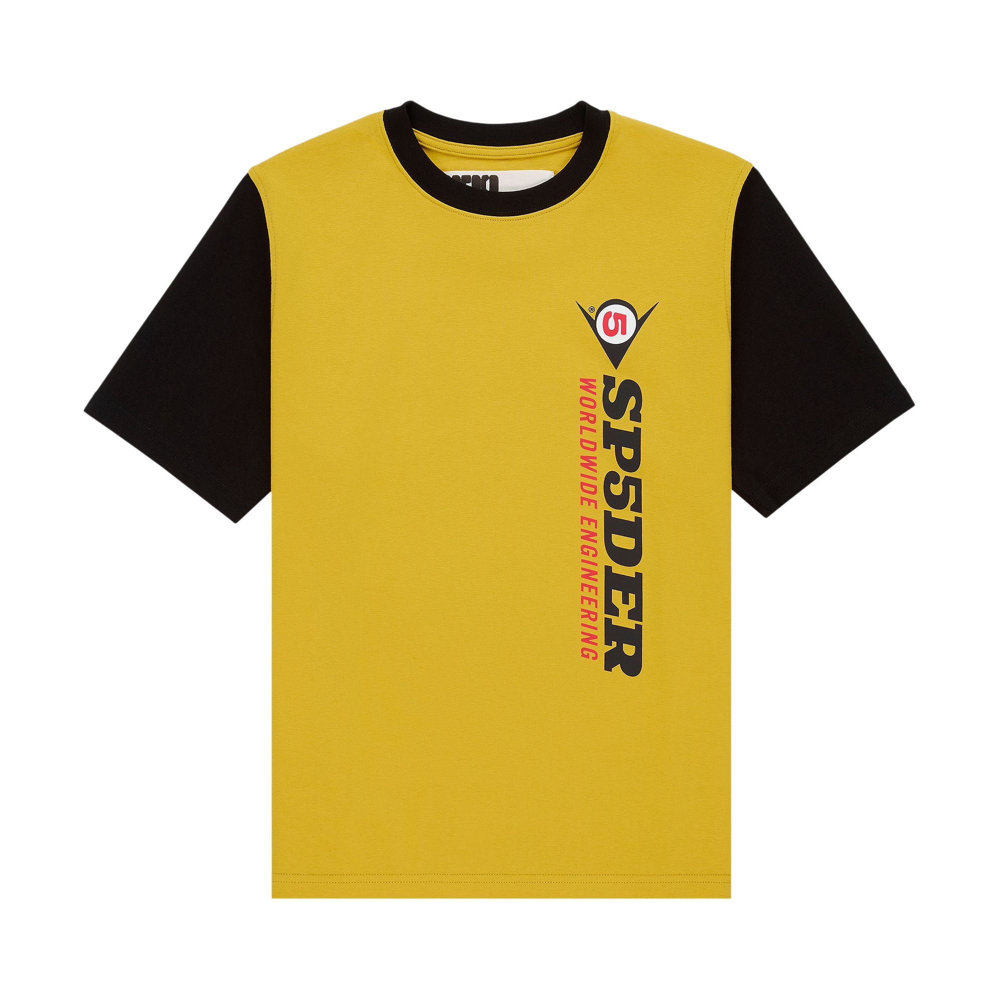 Pre-owned Sp5der Engineer Tee 'yellow' | Men's Size Xxl