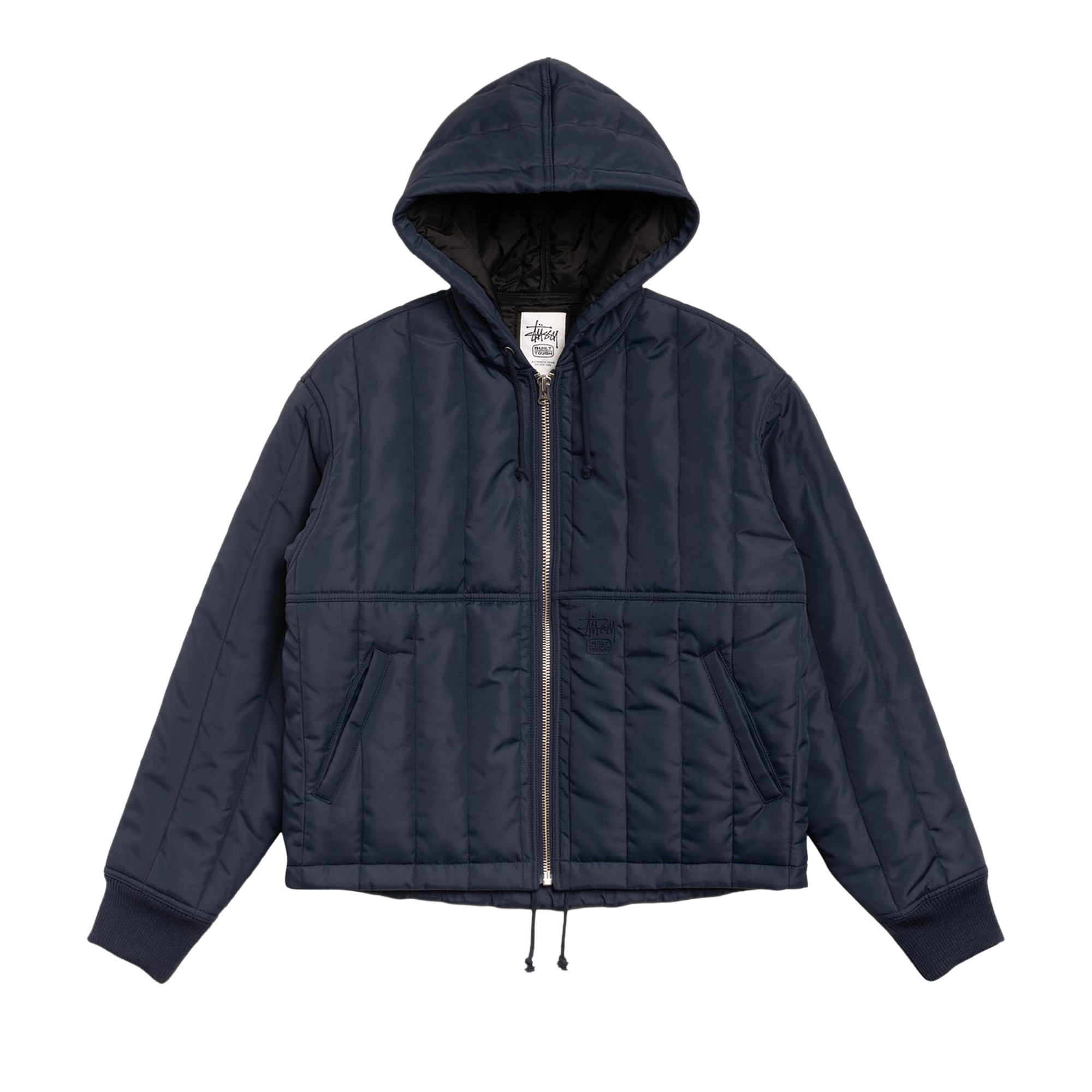 Pre-owned Stussy Quilted Nylon Work Jacket 'navy' | Blue | Men's Size M