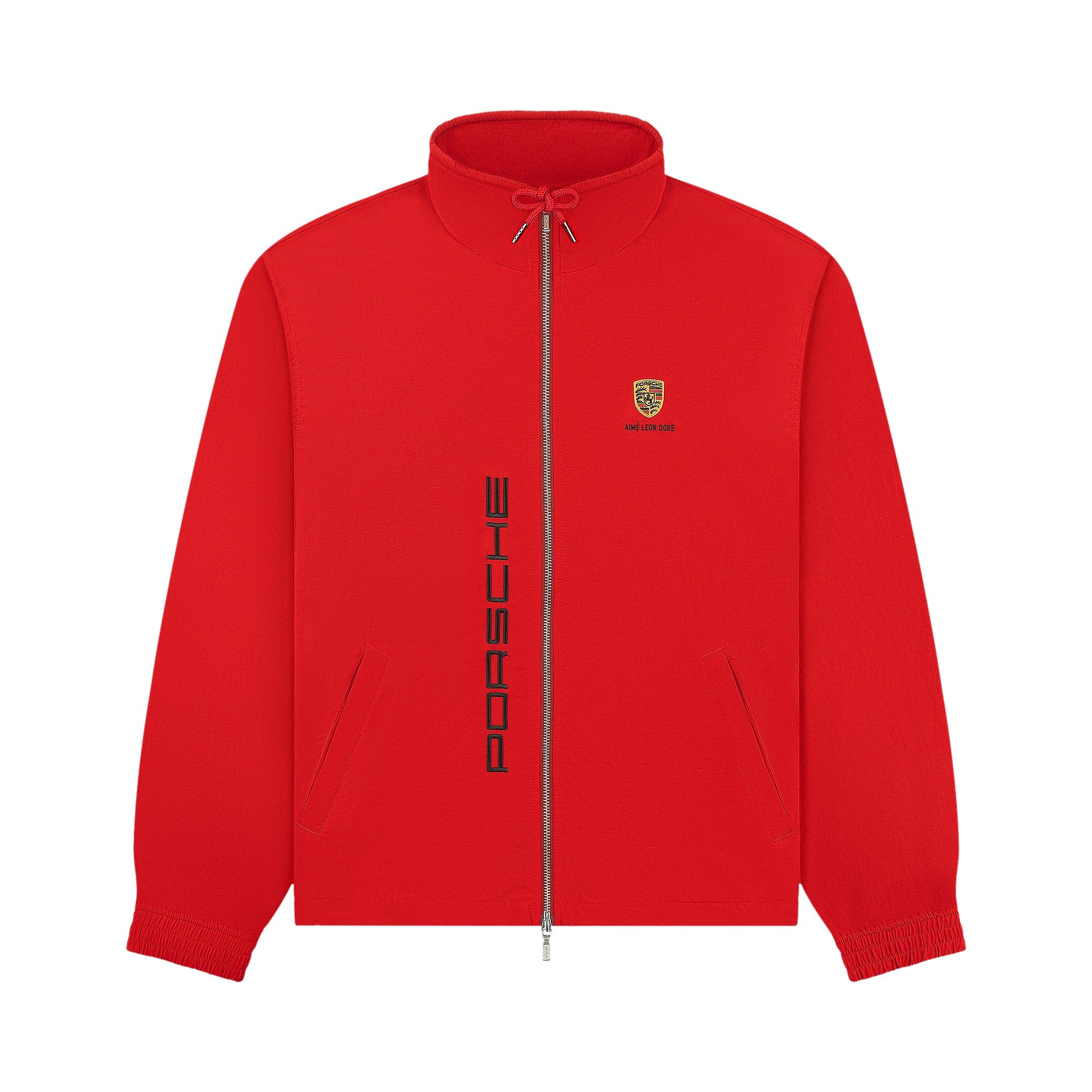 Pre-owned Aimé Leon Dore X Porsche Nylon Track Jacket 'tango Red' | Men's Size M