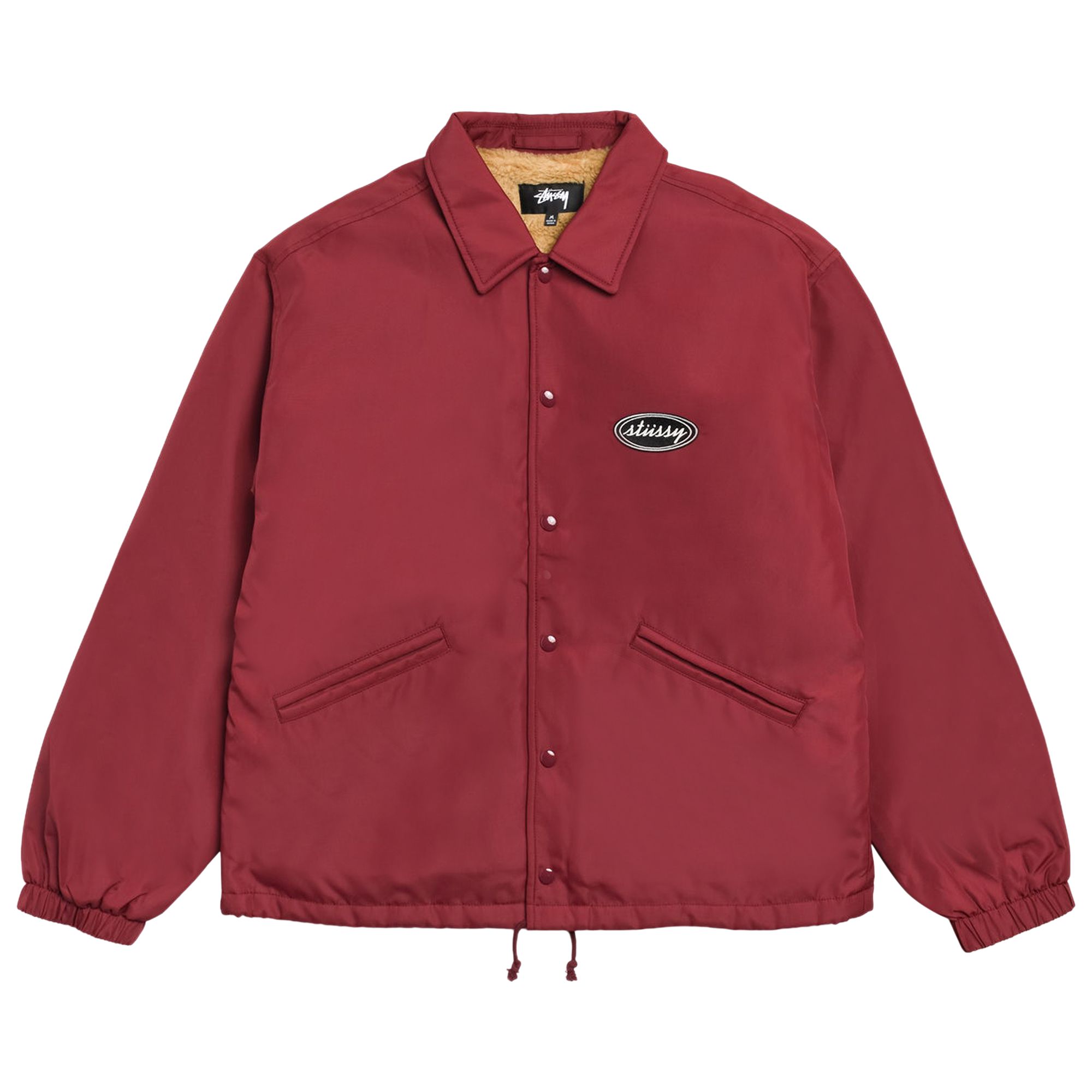 Pre-owned Stussy Coaches Jacket 'burgundy' | Red | Men's Size Xl