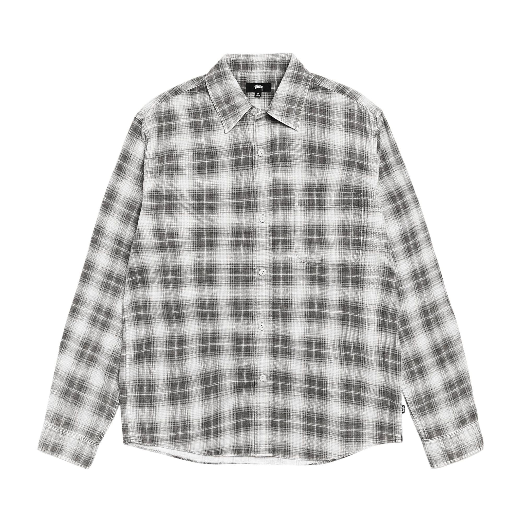Pre-owned Stussy Dax Printed Shirt 'grey' | Men's Size S In Gray