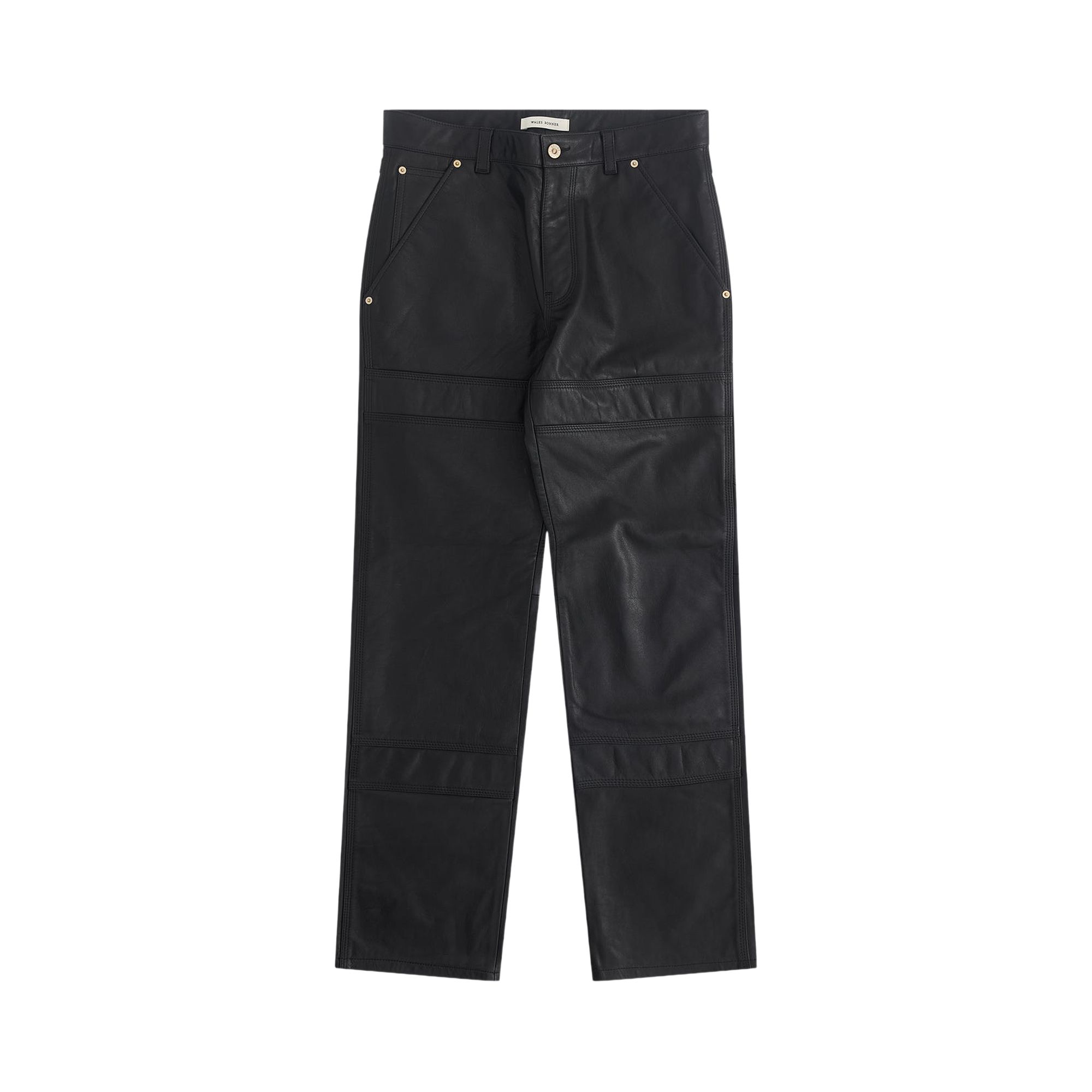 Pre-owned Wales Bonner Nomad Leather Trouser 'black' | Men's Size 52