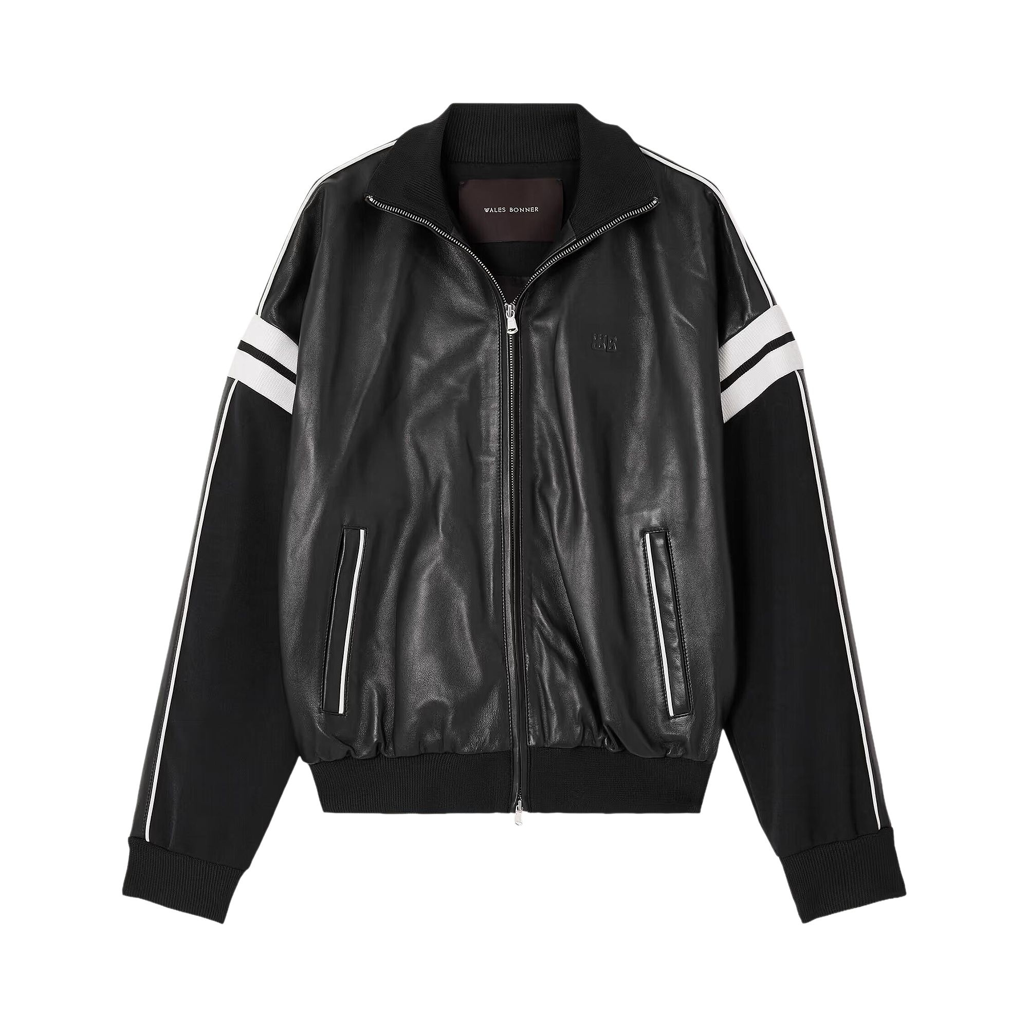 Pre-owned Wales Bonner Nomad Leather Jacket 'black' | Men's Size L